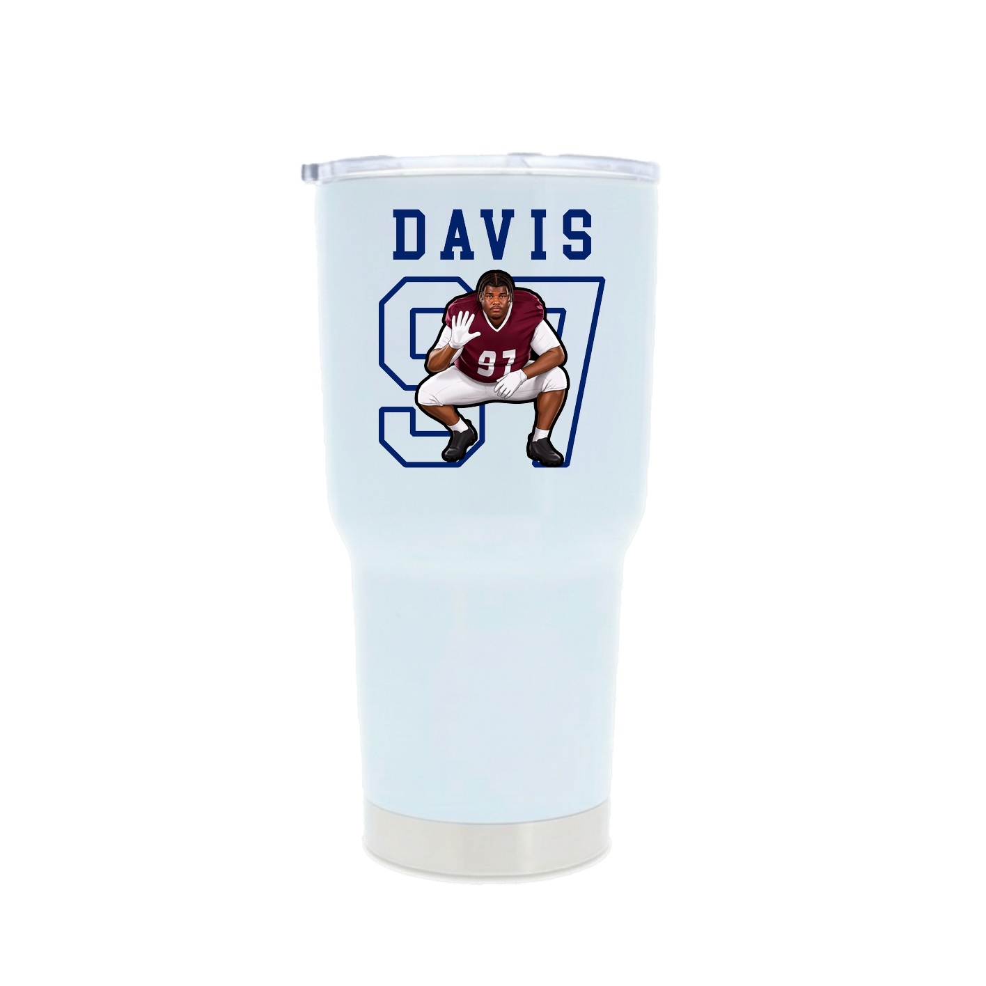 30oz Stainless Steel Tumbler — Shirsey in White