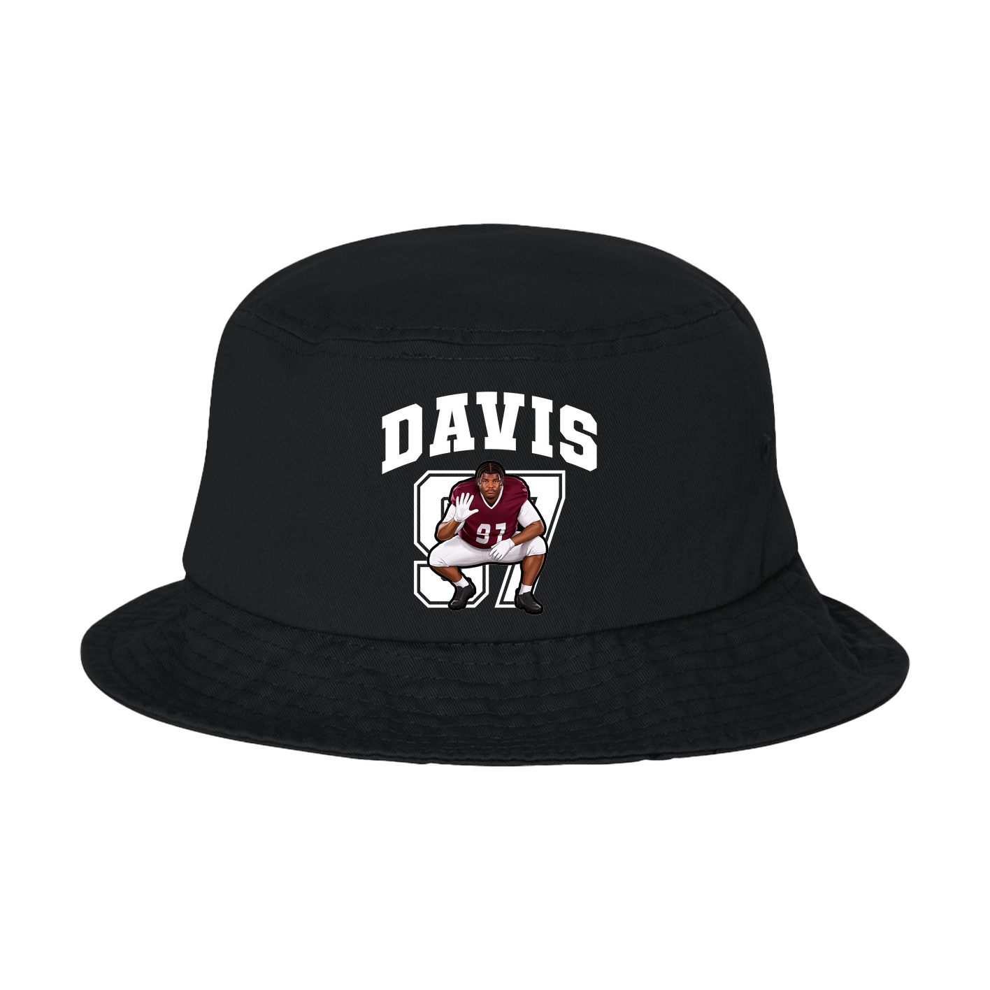 Bucket Cap — Number in Black