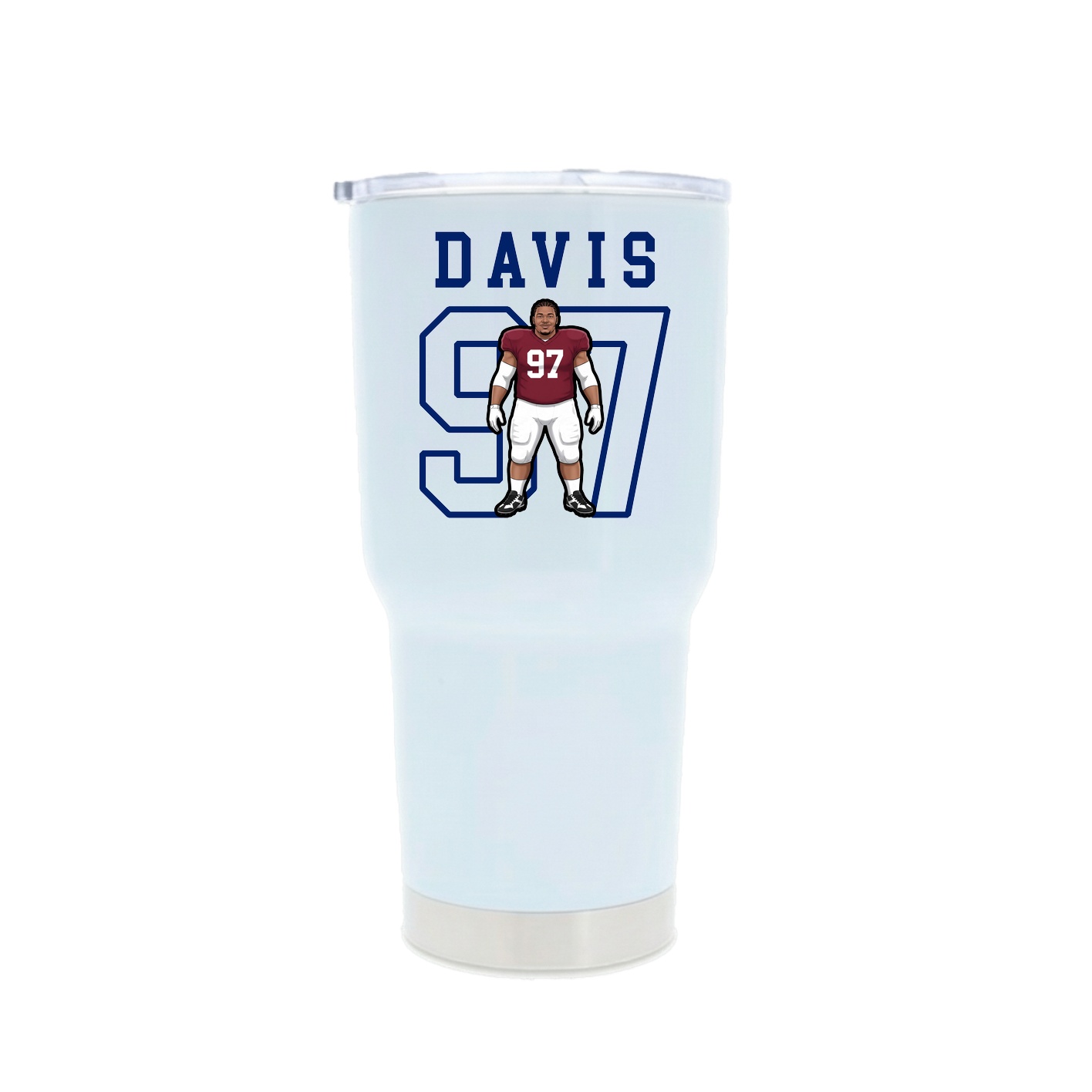 30oz Stainless Steel Tumbler — Shirsey in White