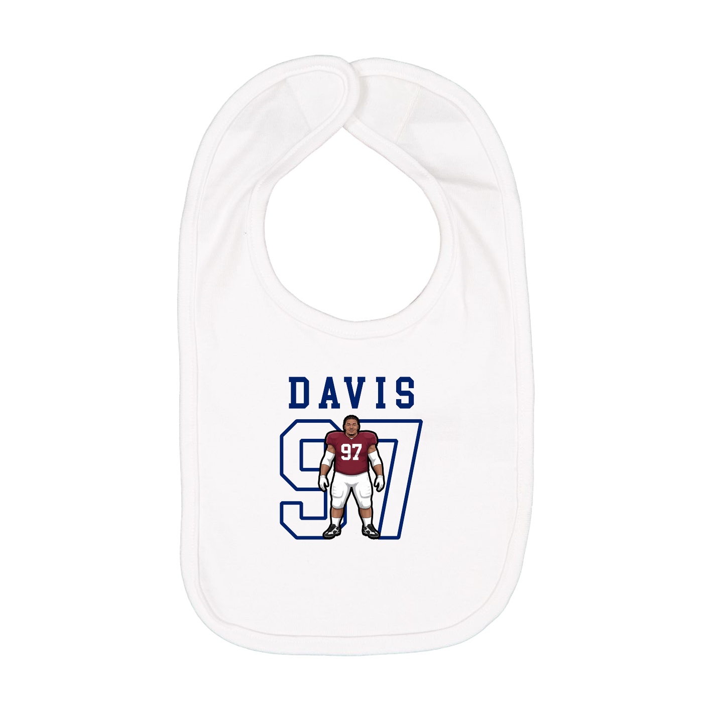 Infant Bib — Shirsey in White