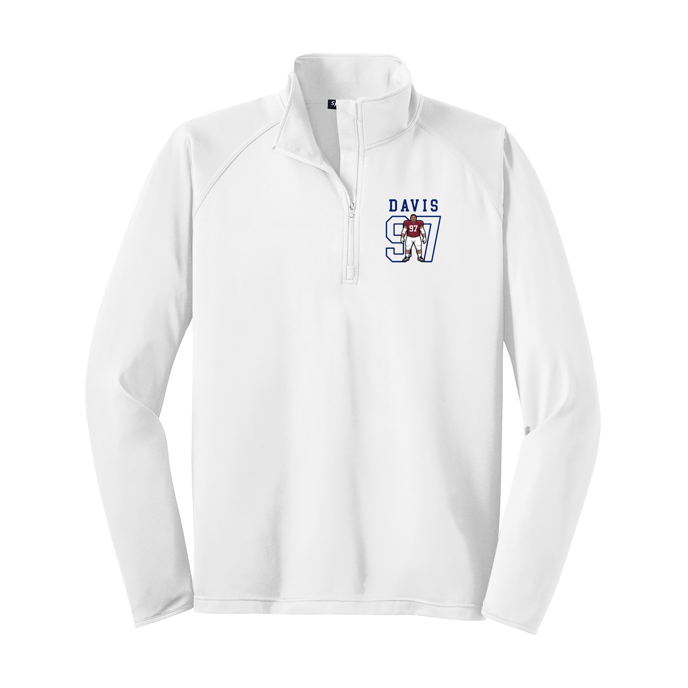 Q-Zip Pullover — Shirsey in White