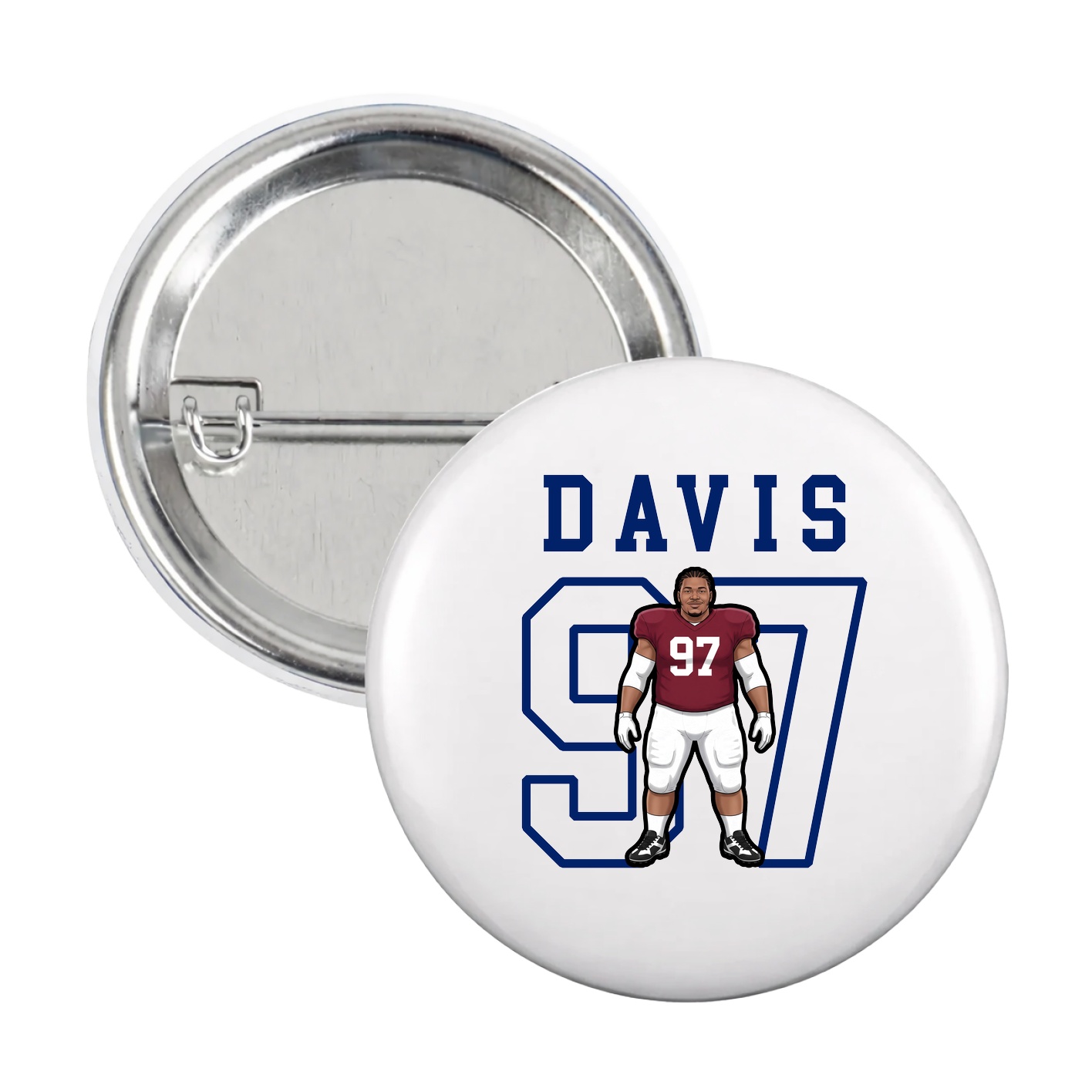 Game Day Button — Shirsey in White