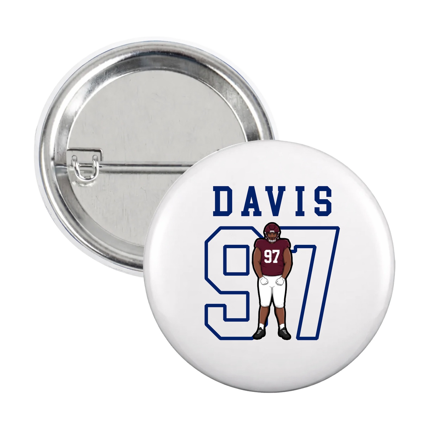 Game Day Button — Shirsey in White