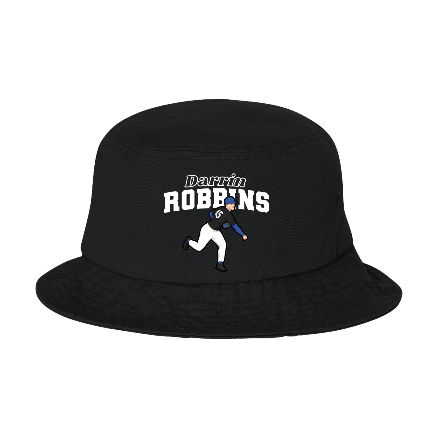 Bucket Cap — Name Arch in Black