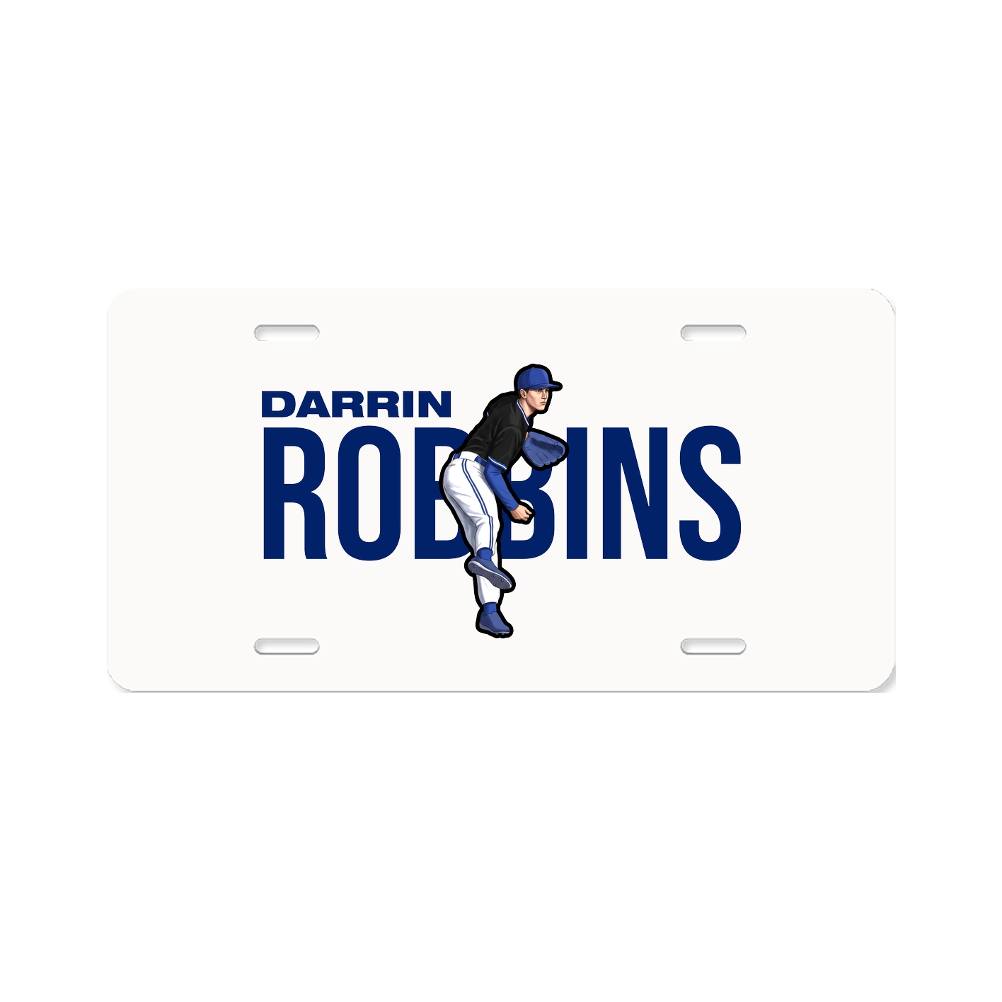 License Plate — Player Name in Classic