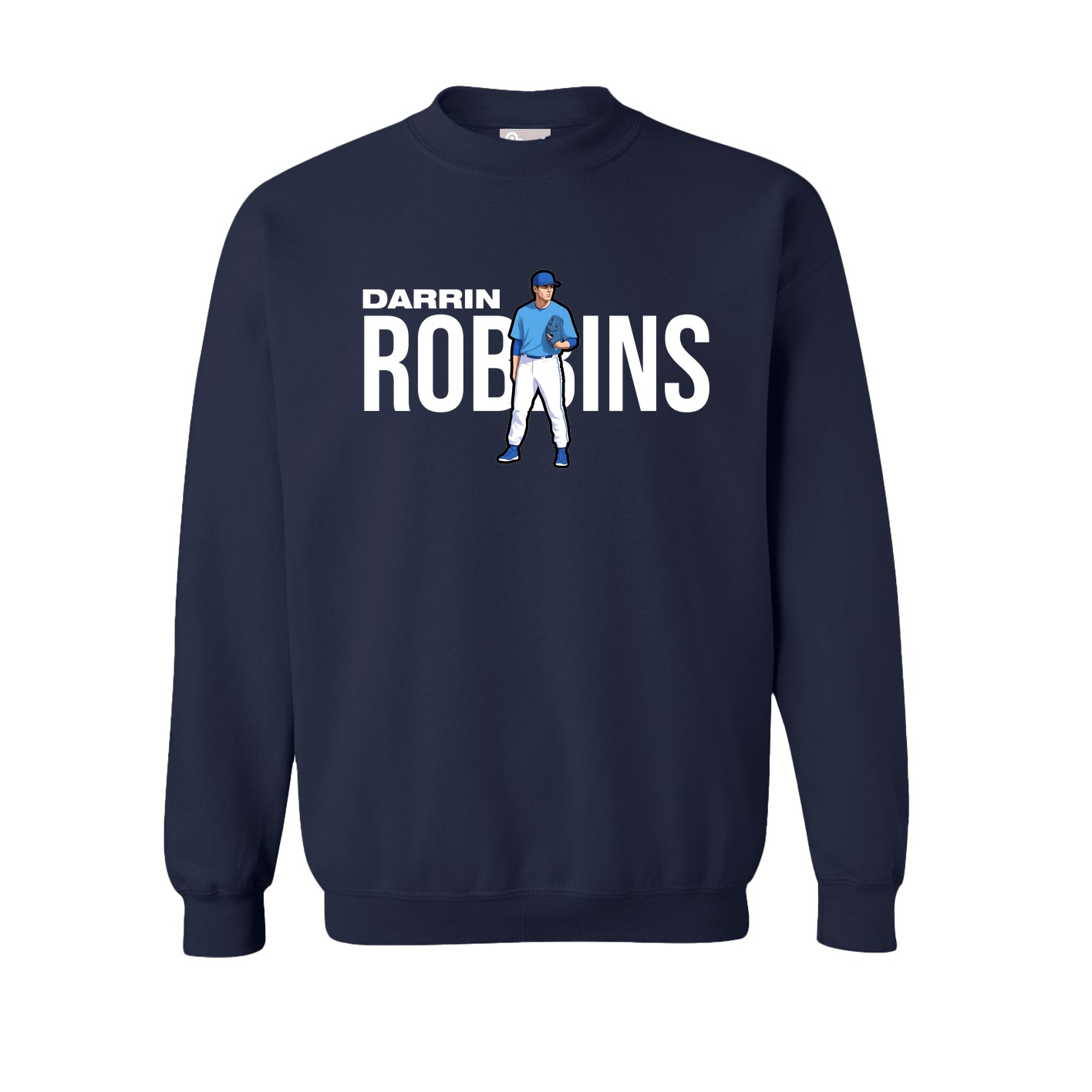 Fleece Crew — Player Name in Navy