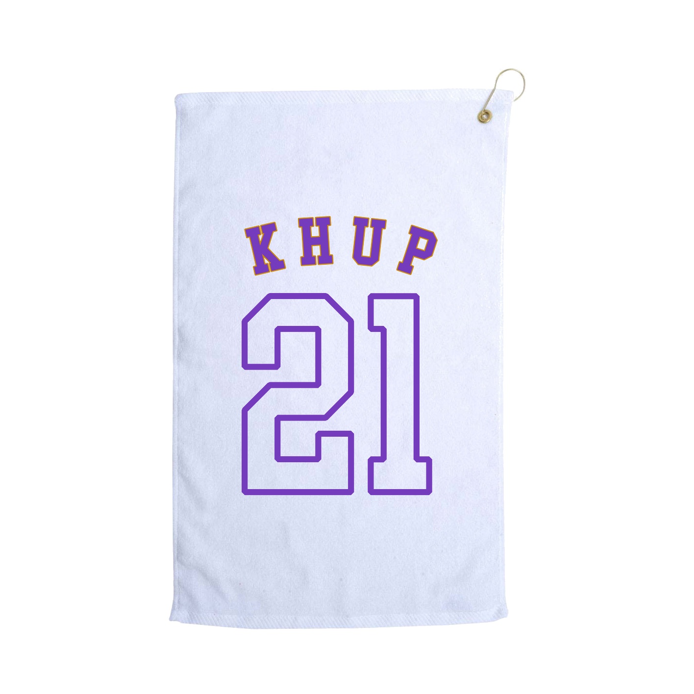 Golf Towel — Shirsey Arch in White