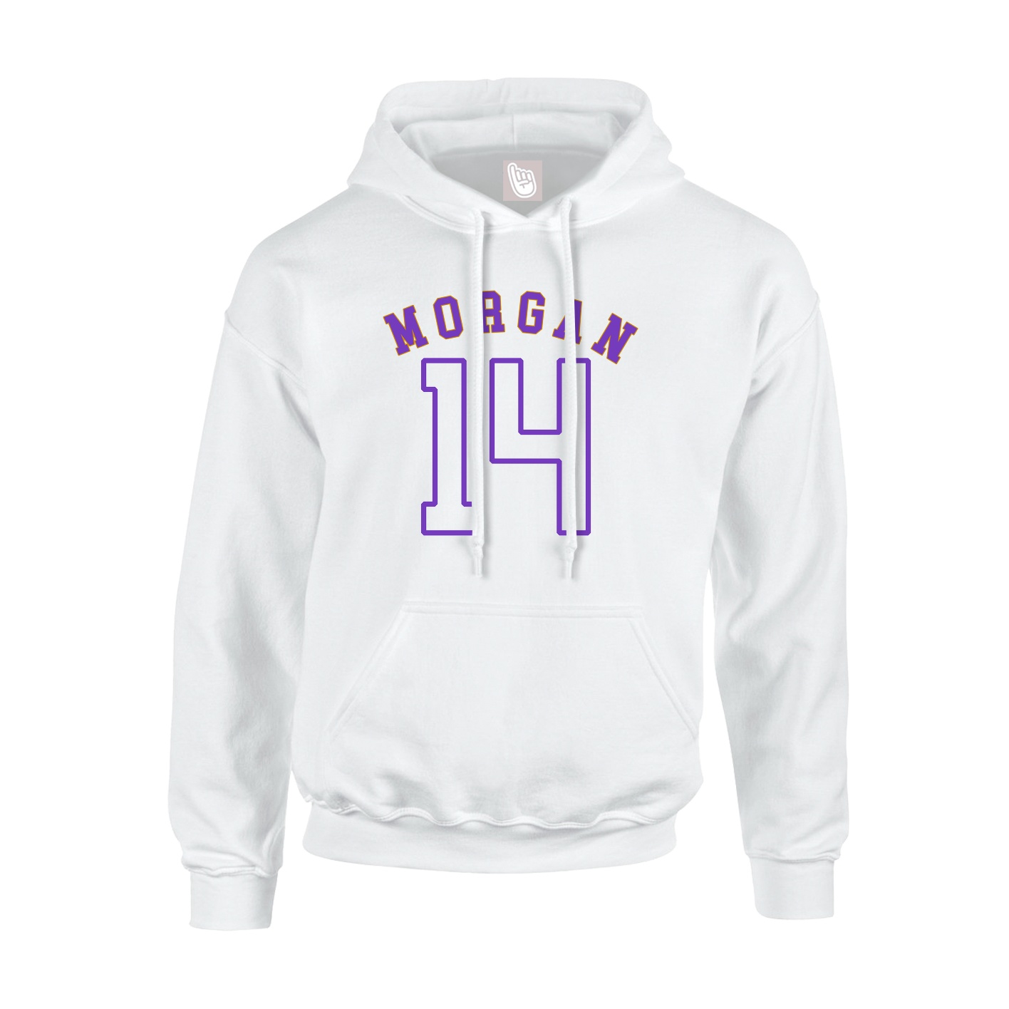 Youth Hoodie — Shirsey Arch in White