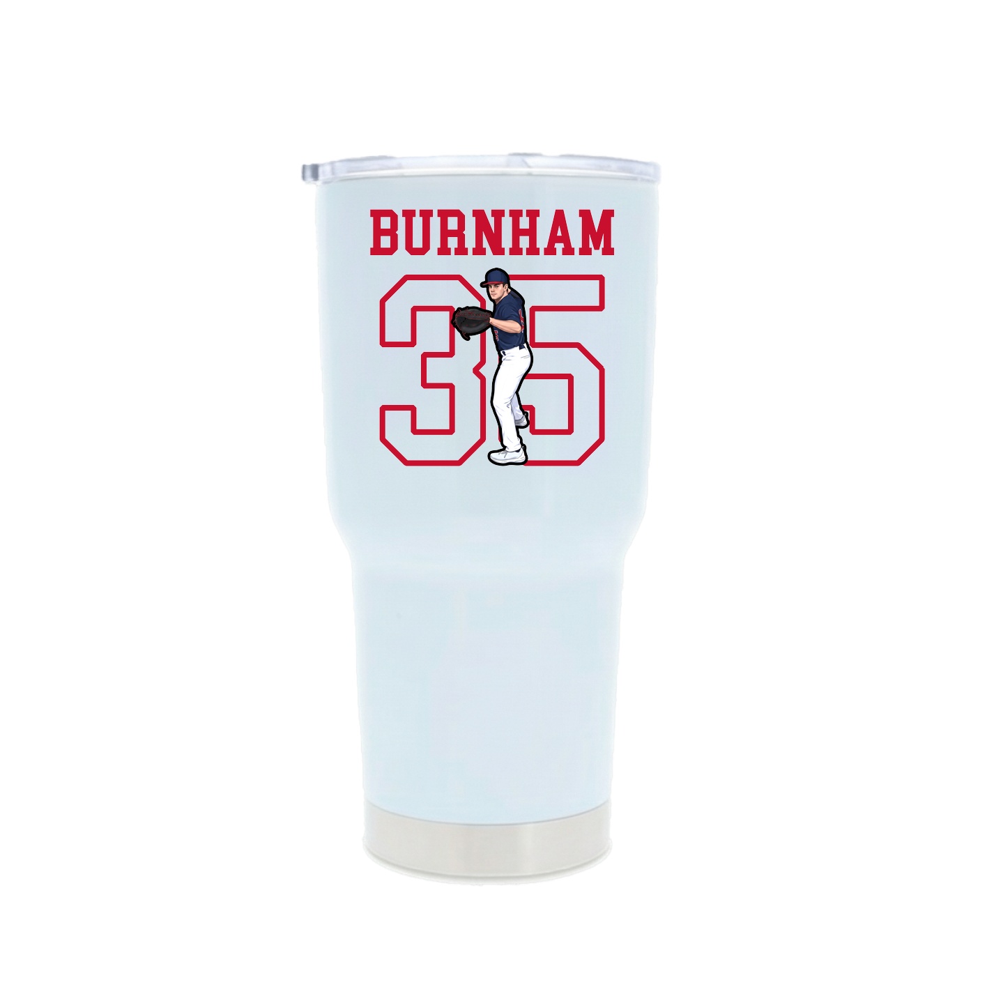 30oz Stainless Steel Tumbler — Shirsey in White