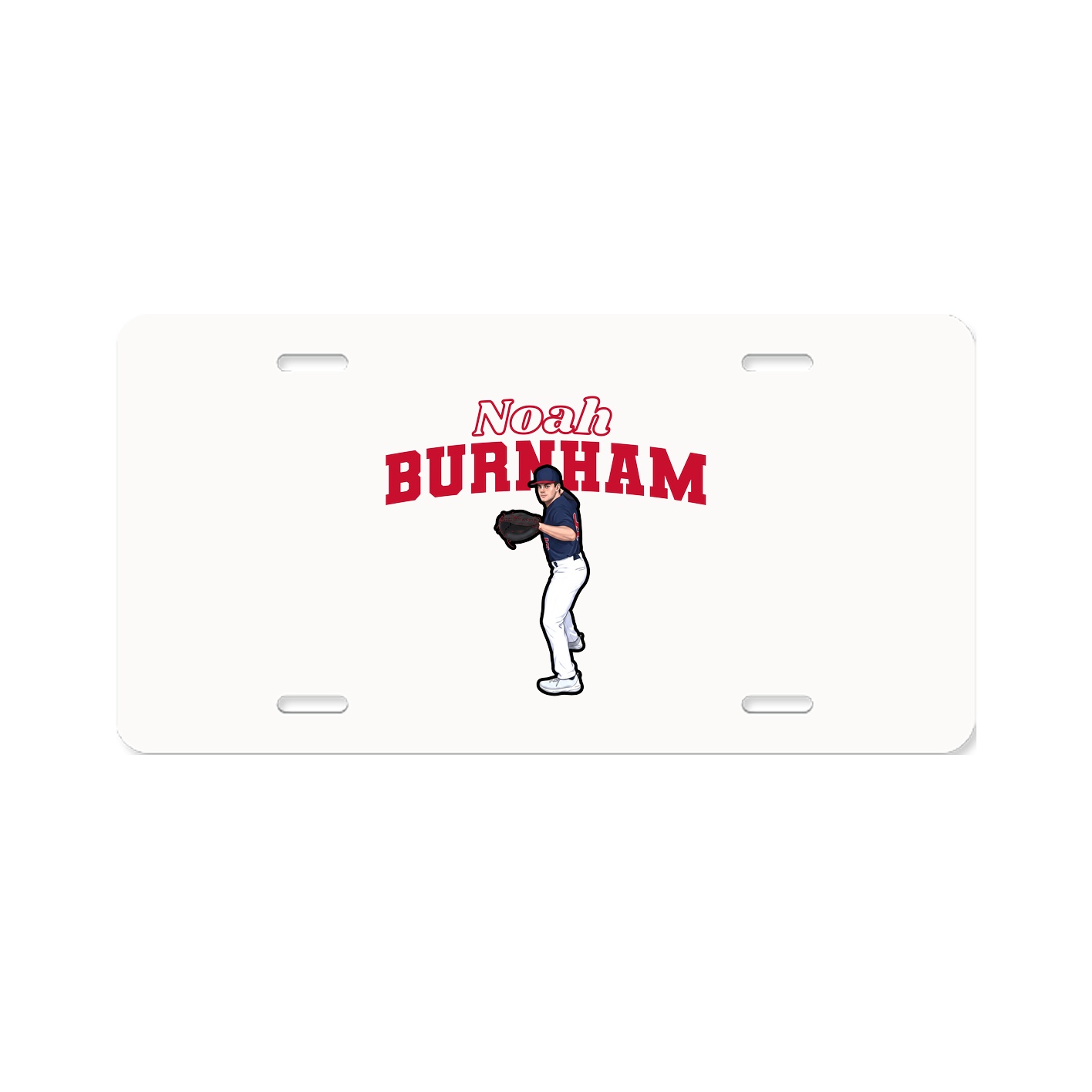 License Plate — Name Arch in Classic