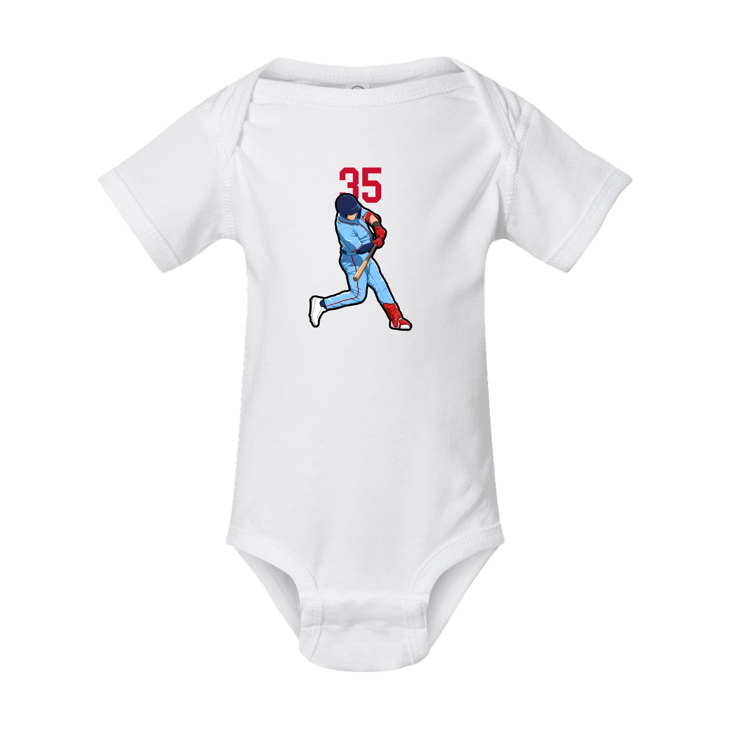Baby Onesie — Number Top in White