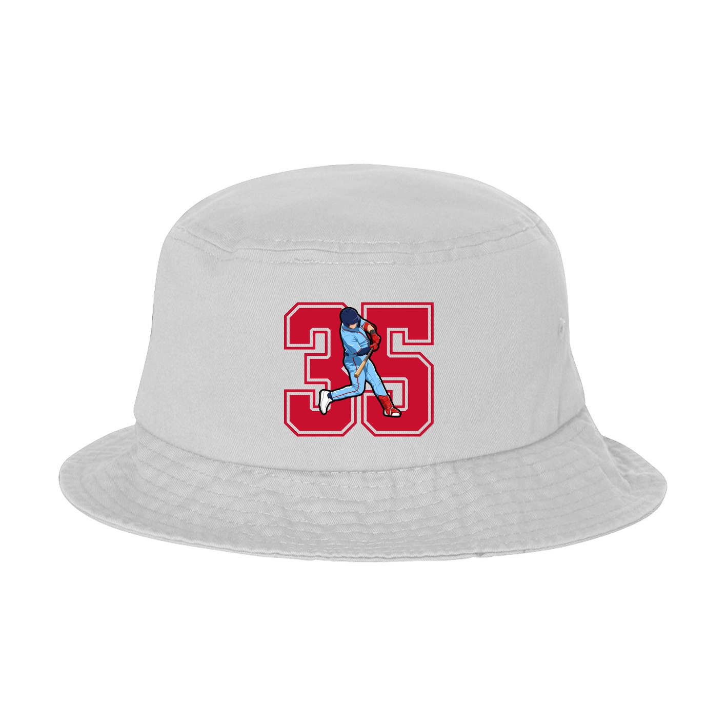 Bucket Cap — Number in White