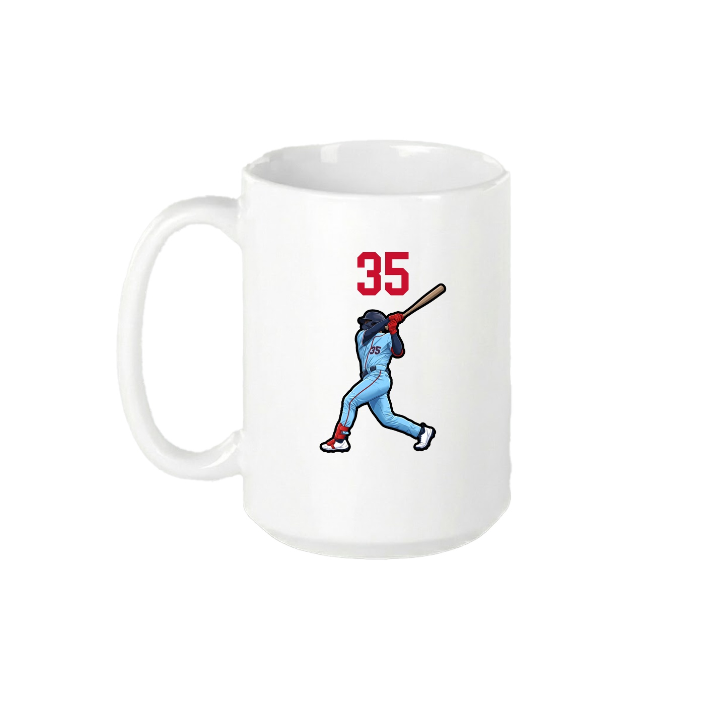 15oz Coffee Mug — Number Top in White