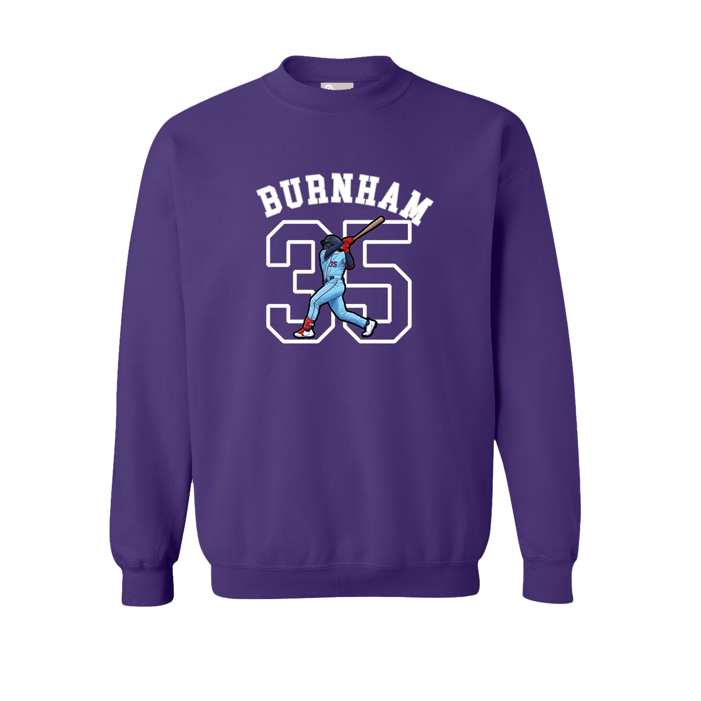 Fleece Crew — Shirsey Arch in Purple