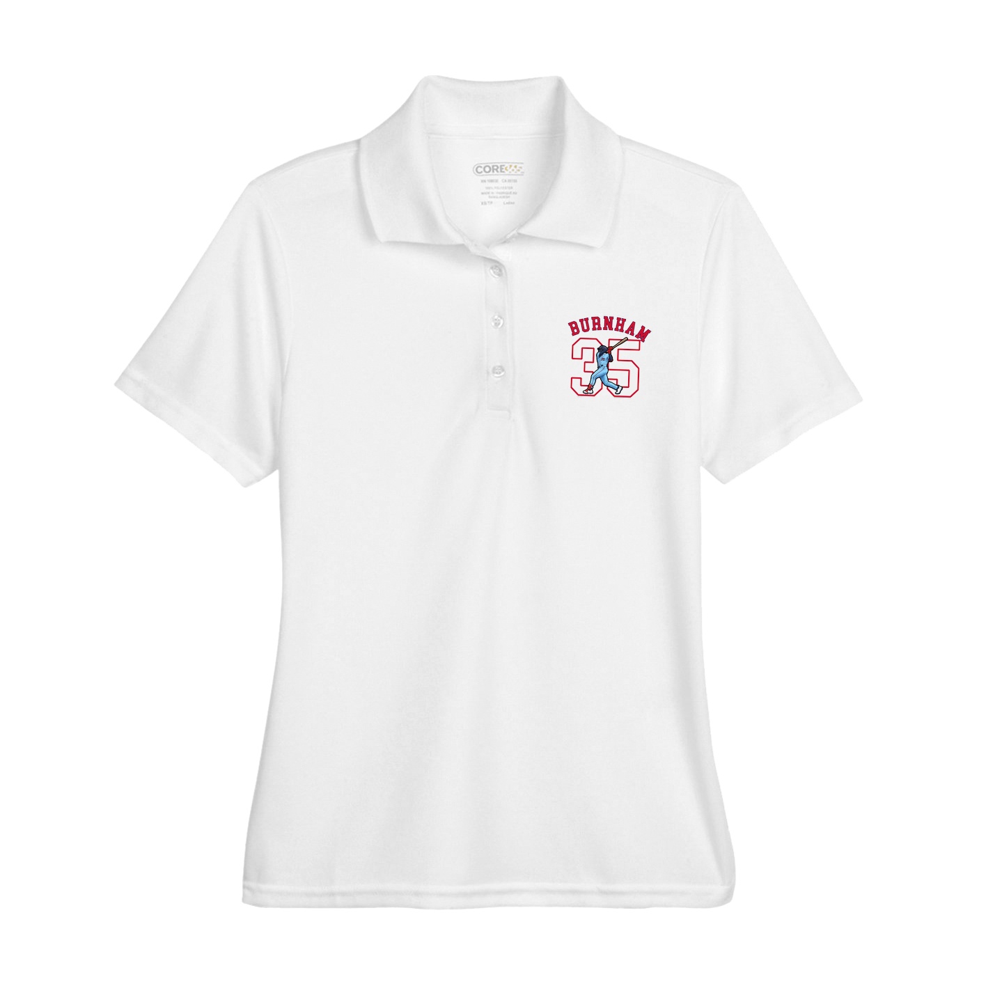 Womens Performance Polo — Shirsey Arch in White
