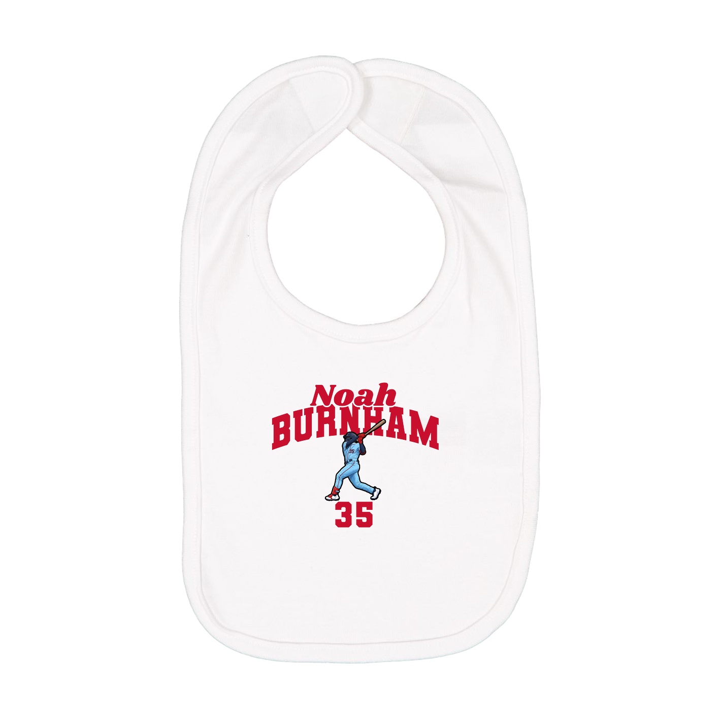 Infant Bib — Signature Arch in White