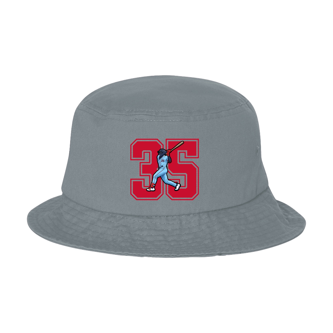 Bucket Cap — Number in Grey