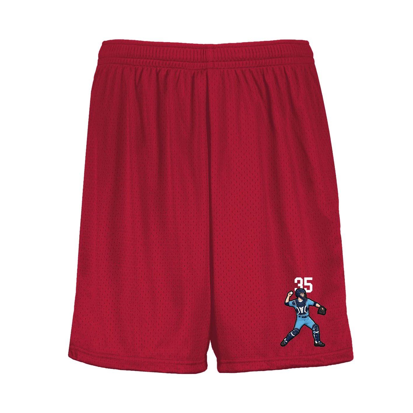 Shorts — Number Top in Red