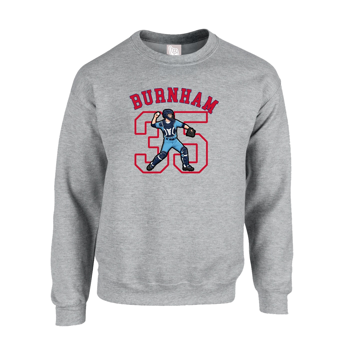 Fleece Crew — Shirsey Arch in Grey