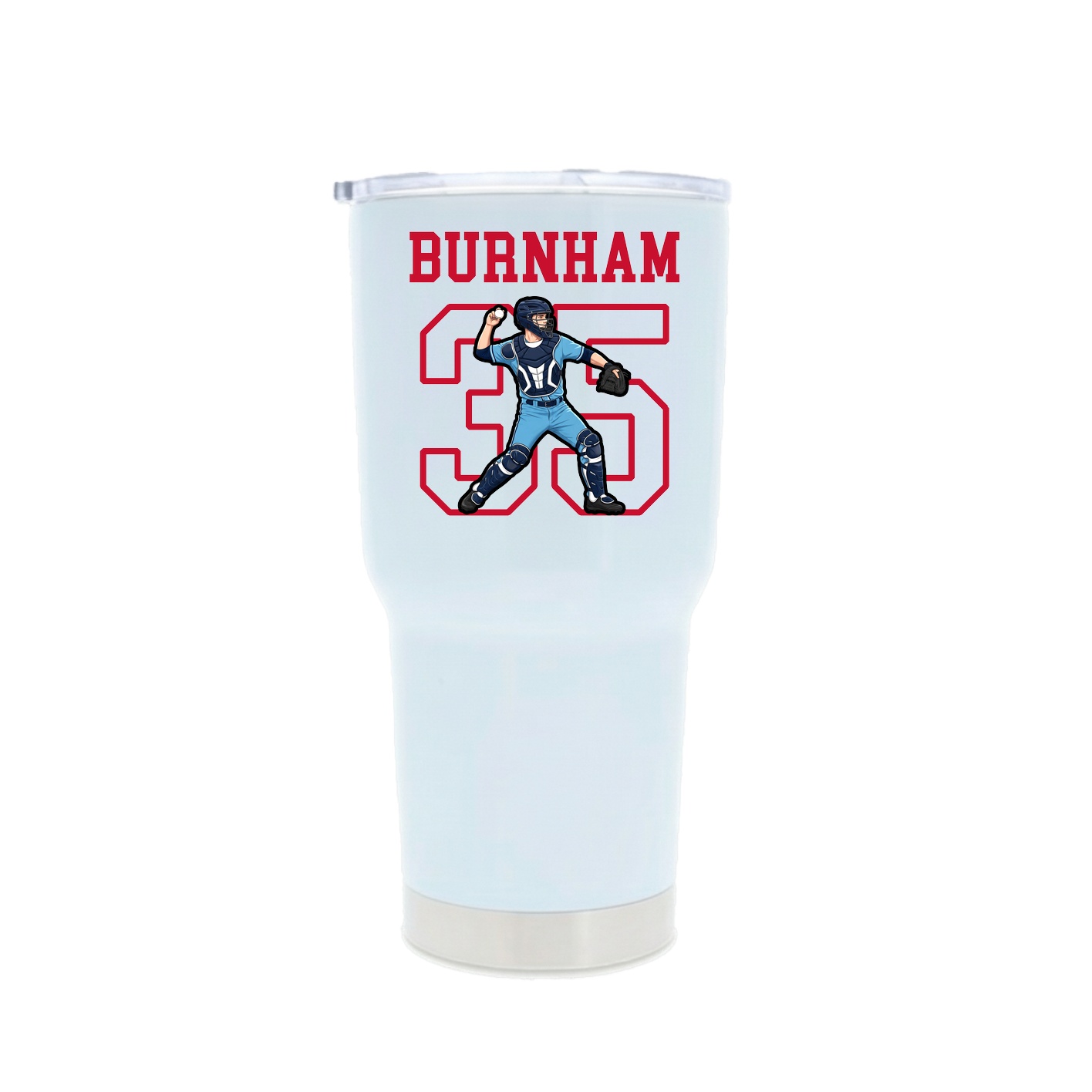 30oz Stainless Steel Tumbler — Shirsey in White