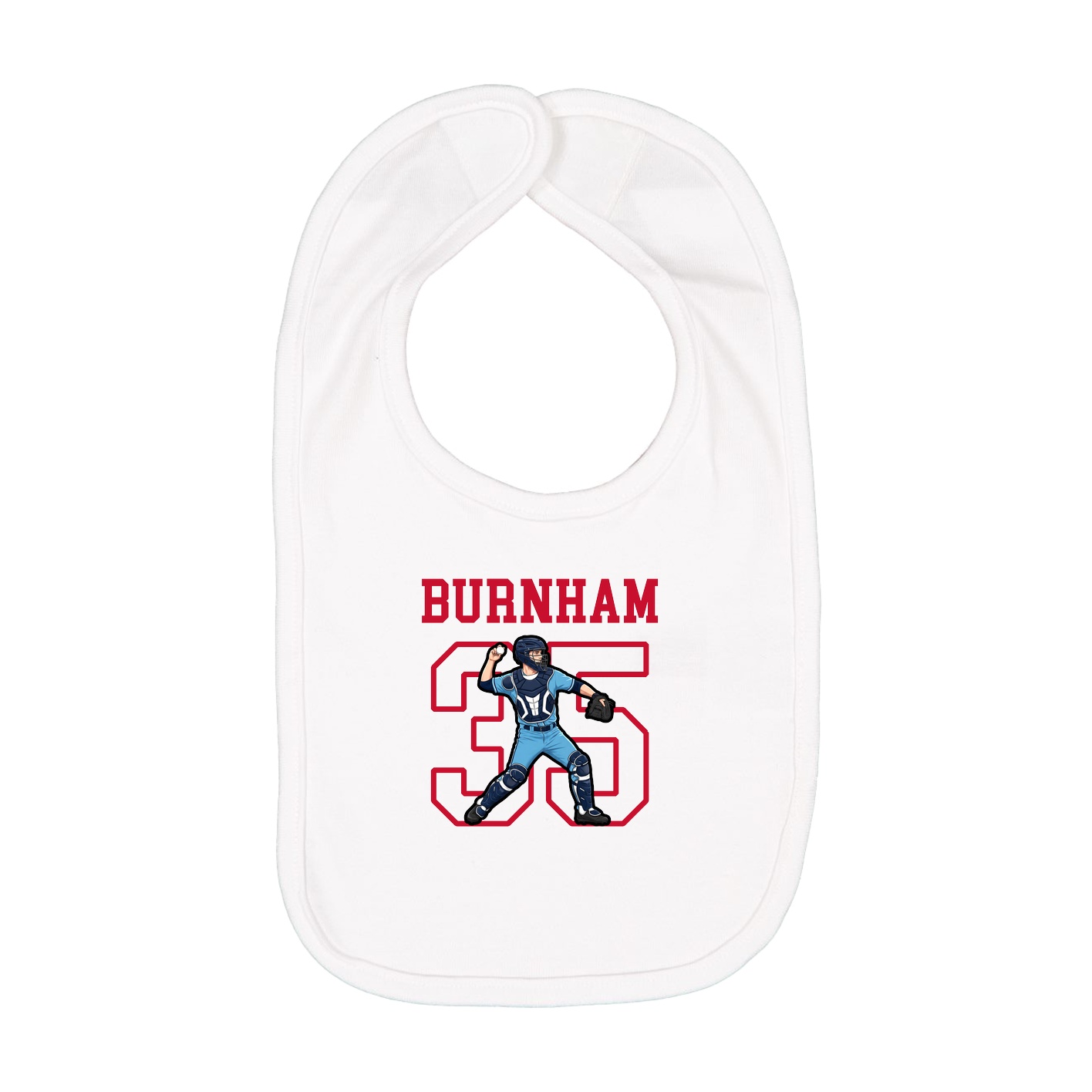 Infant Bib — Shirsey in White