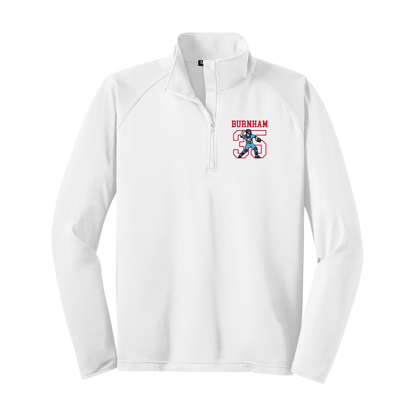 Q-Zip Pullover — Shirsey in White