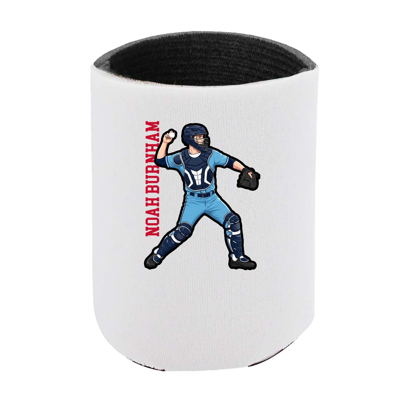 Can Holder — Name Vertical in White