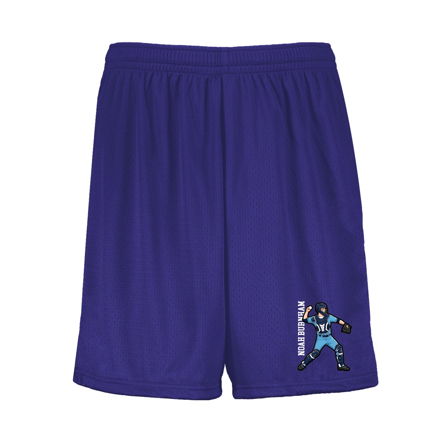 Shorts — Name Vertical in Purple