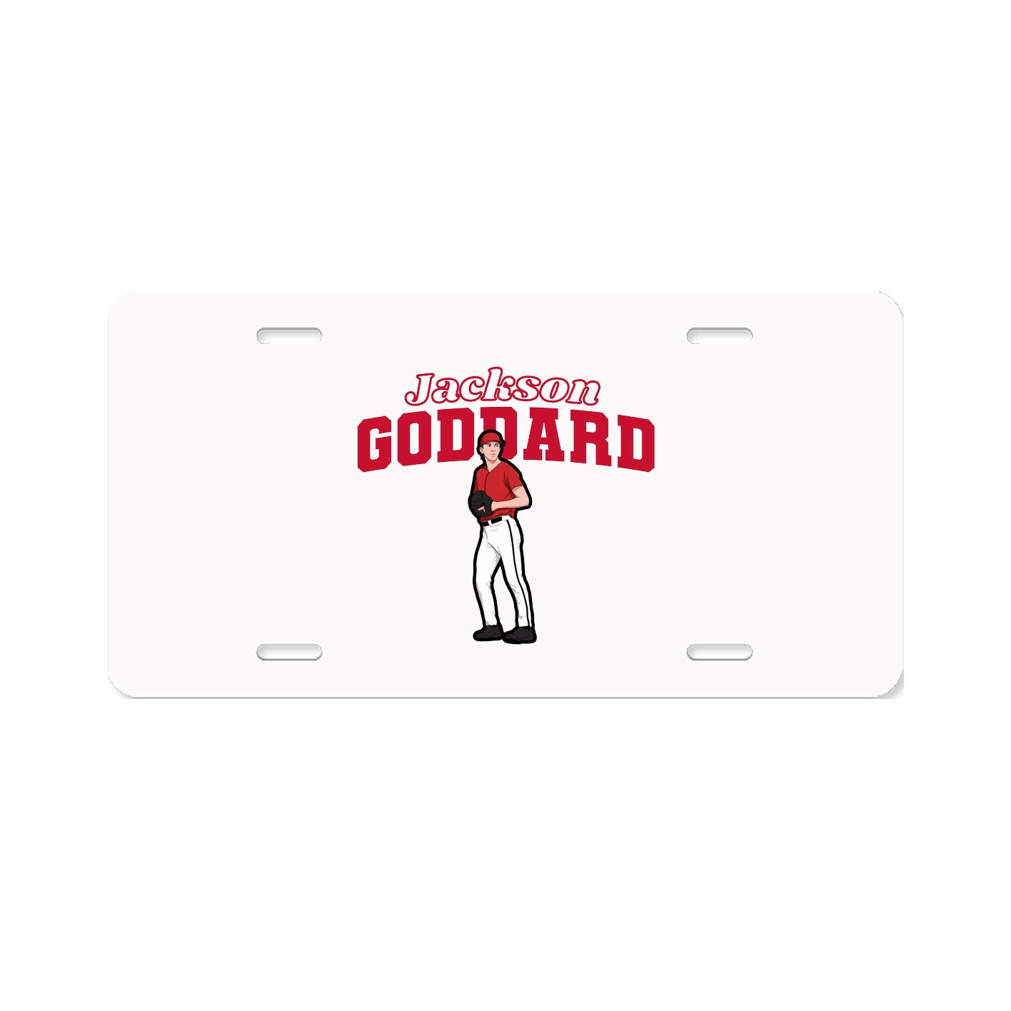 License Plate — Name Arch in Classic