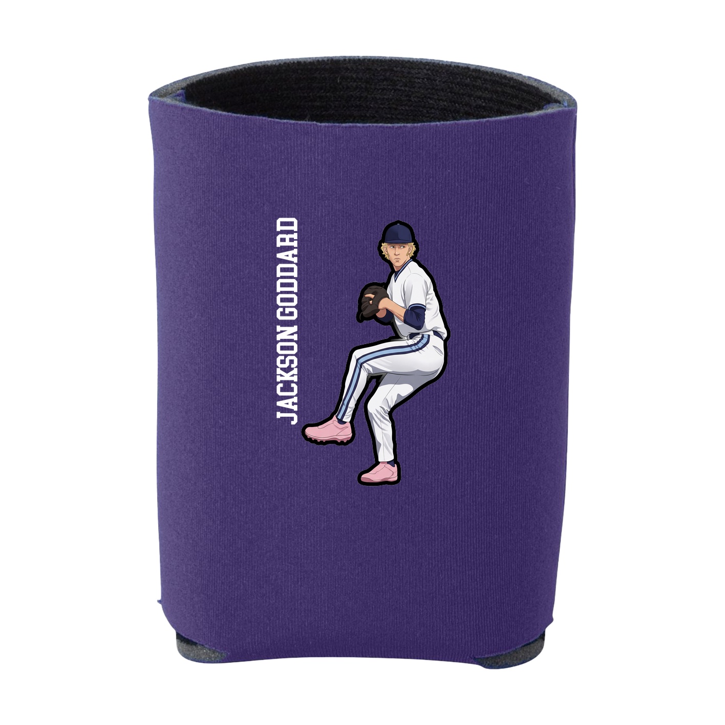 Can Holder — Name Vertical in Purple
