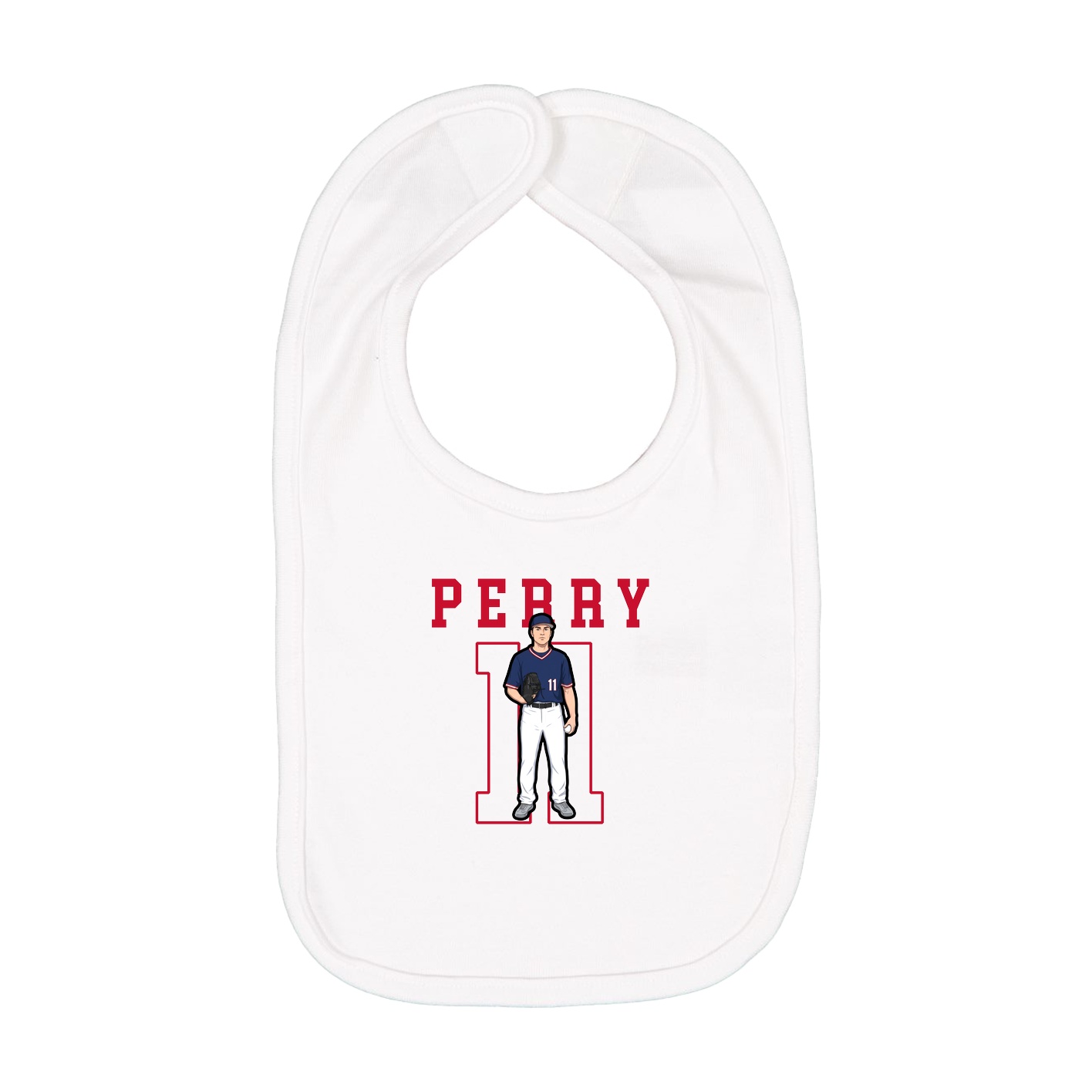 Infant Bib — Shirsey in White