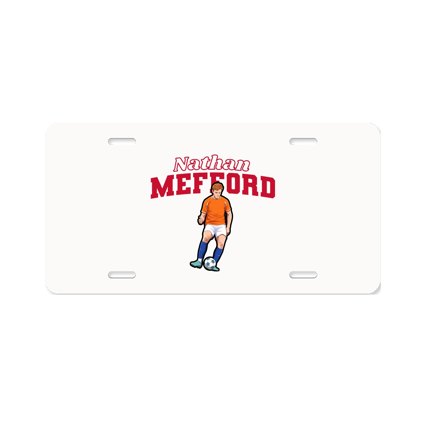 License Plate — Name Arch in Classic