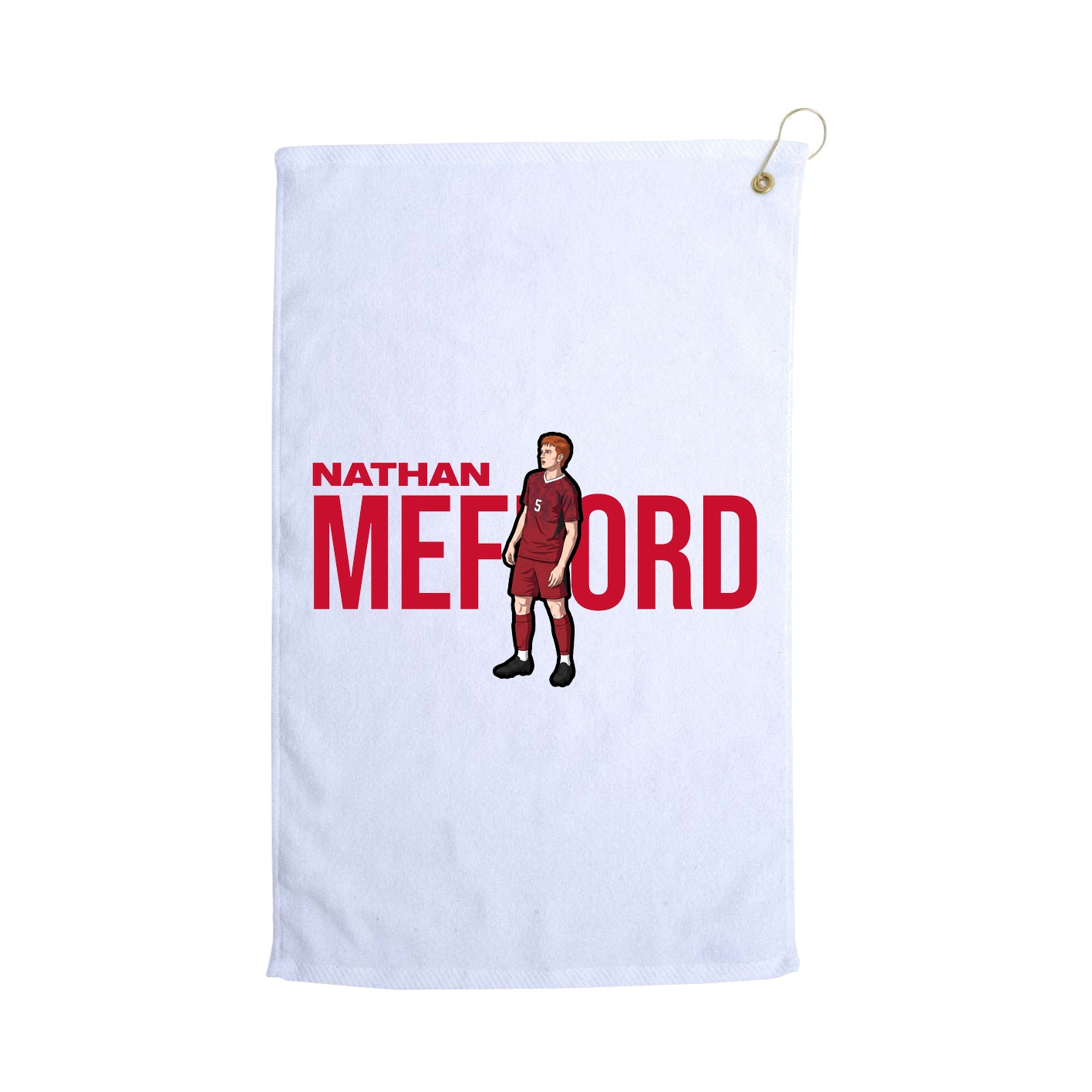 Golf Towel — Player Name in White