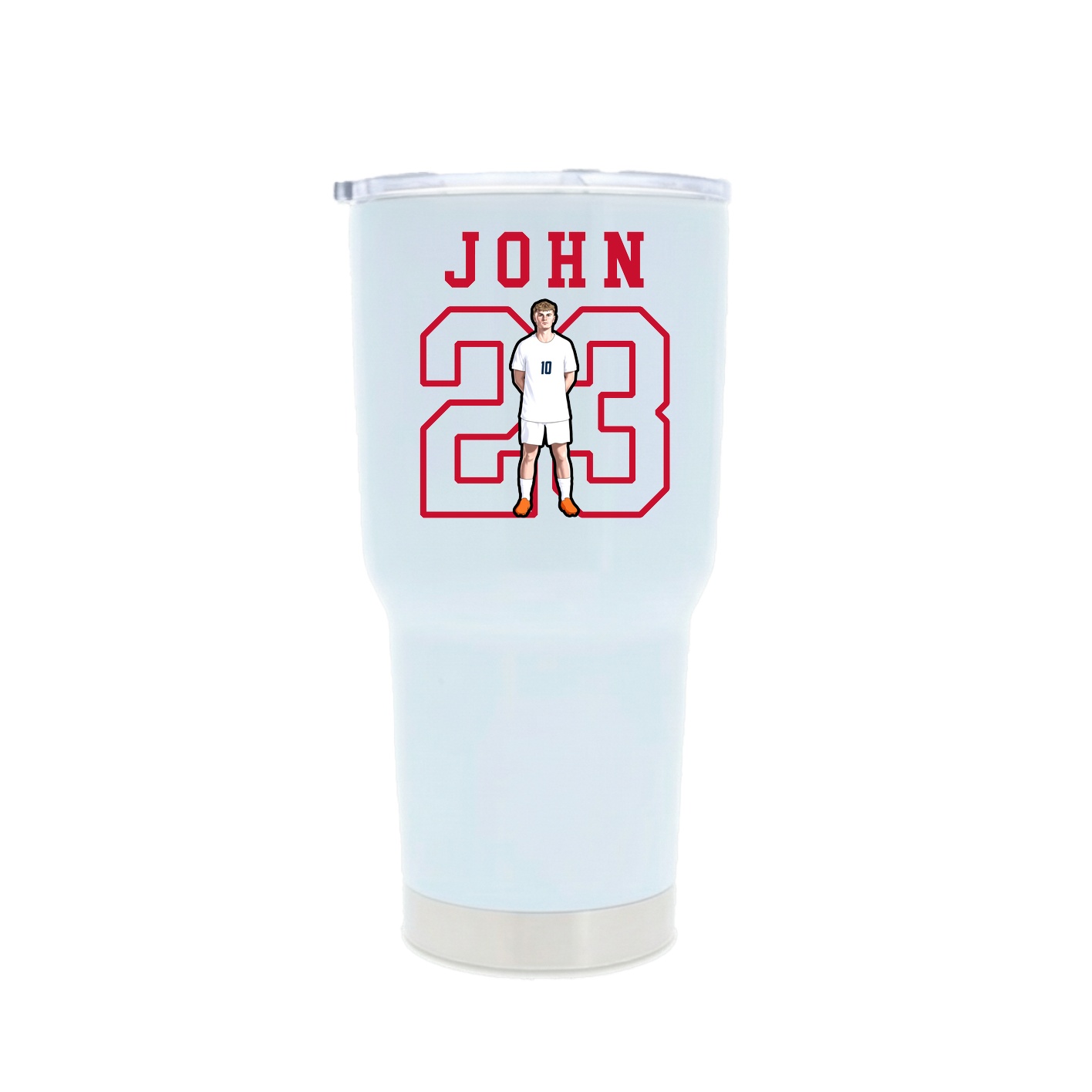 30oz Stainless Steel Tumbler — Shirsey in White