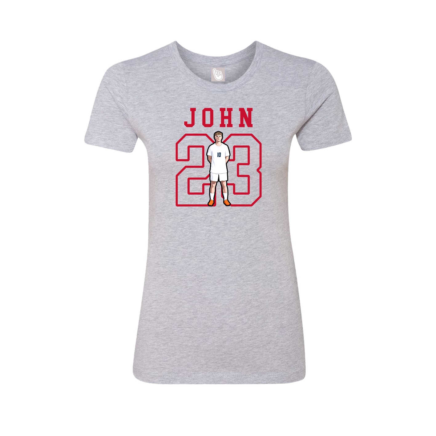 Fitted Women's Tee — Shirsey in Grey