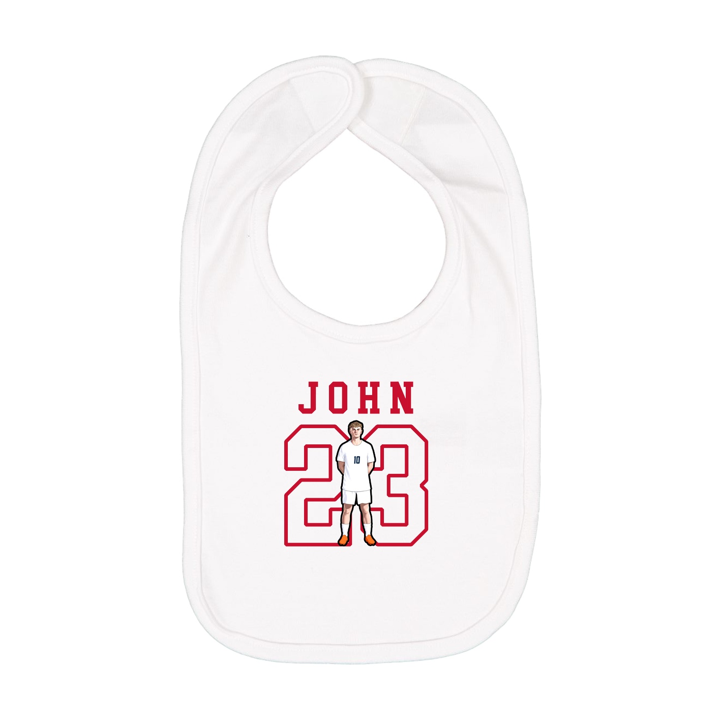 Infant Bib — Shirsey in White
