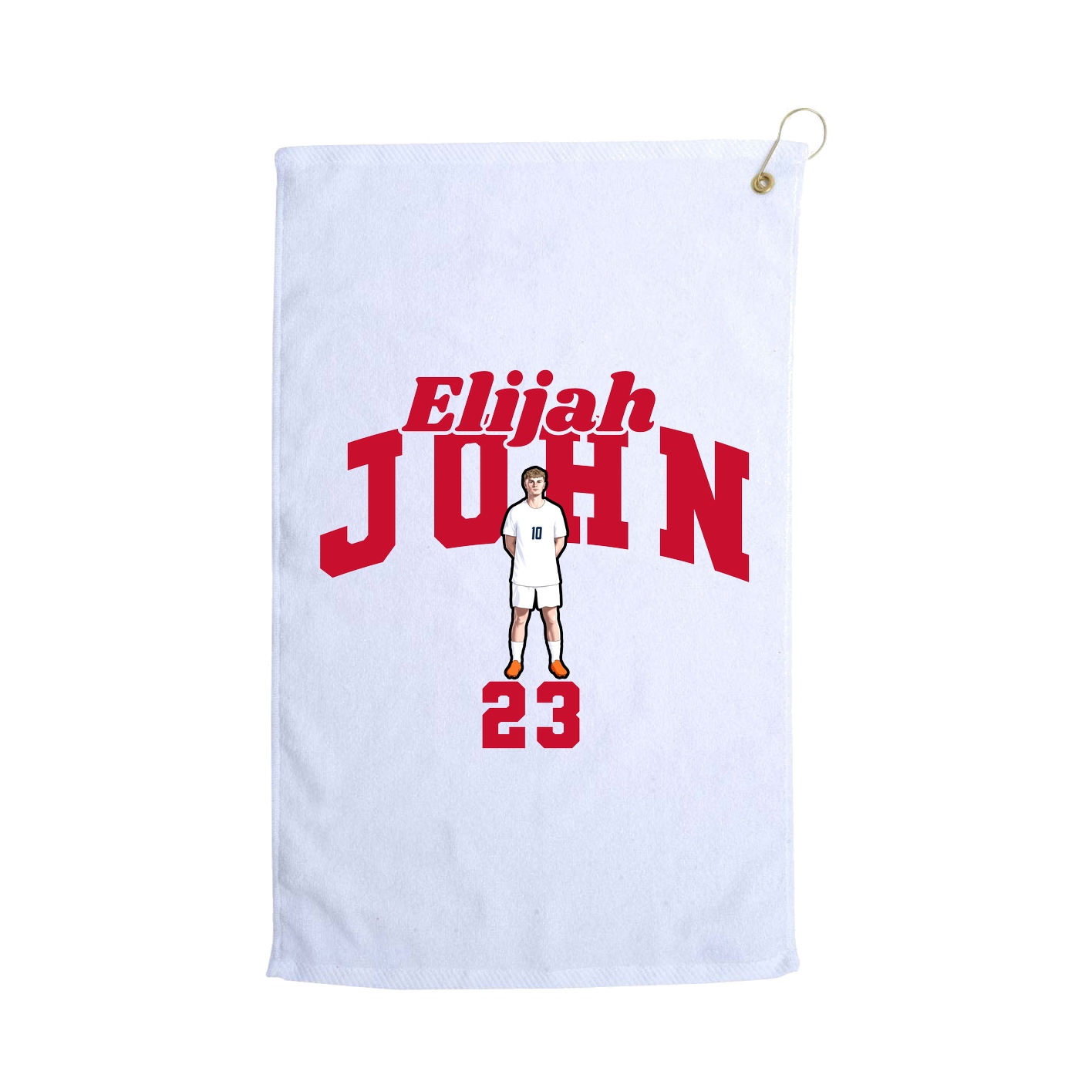 Golf Towel — Signature Arch in White