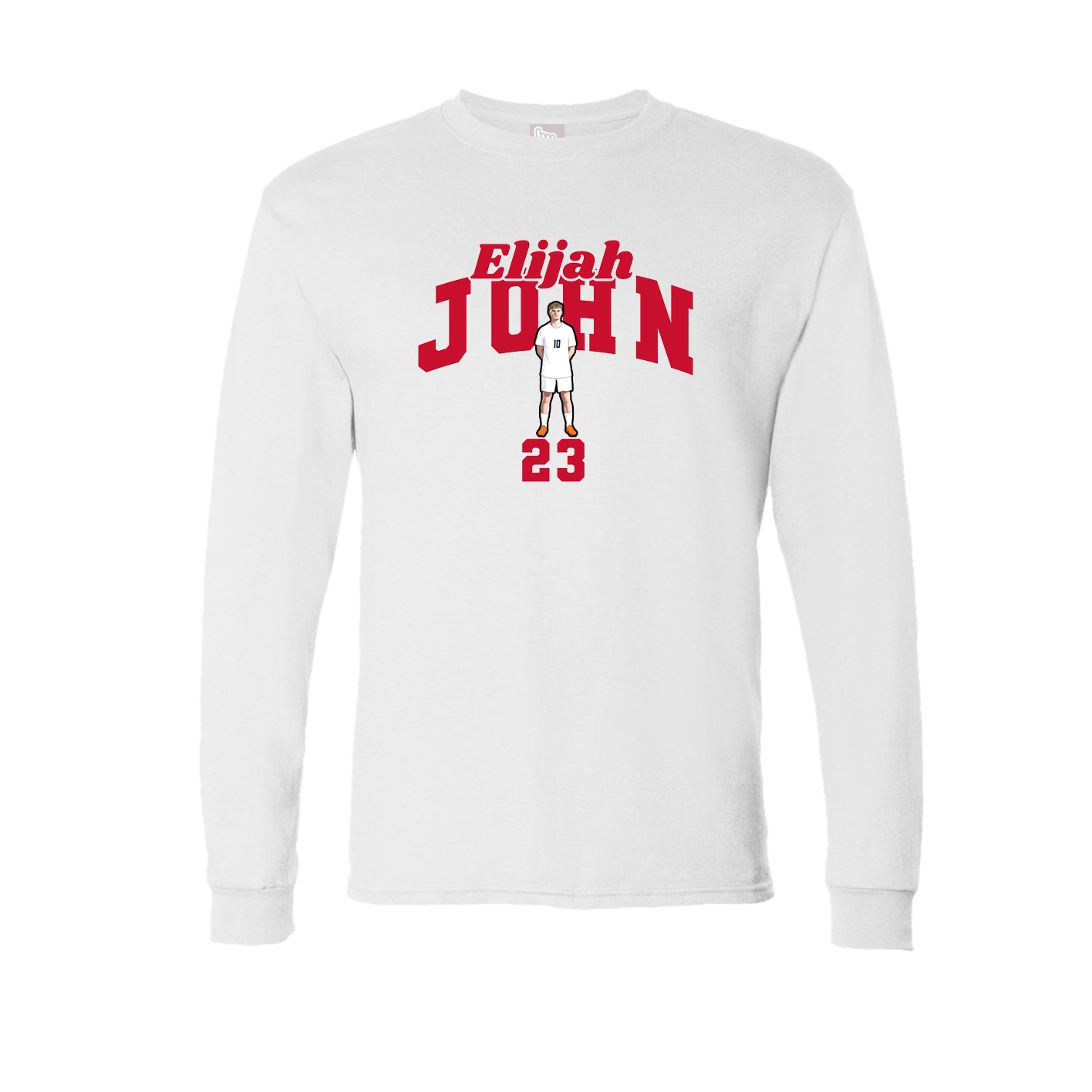 Long Sleeve Tee — Signature Arch in White