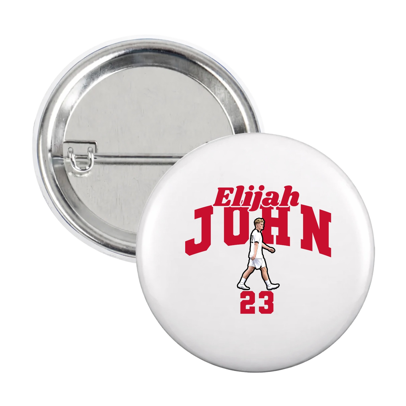 Game Day Button — Signature Arch in White