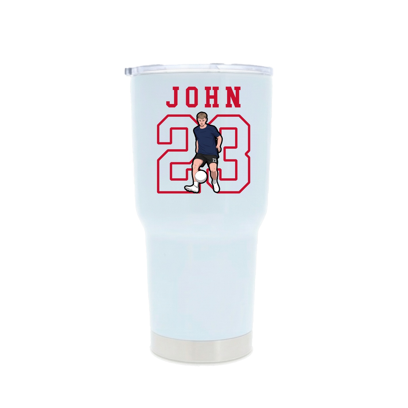 30oz Stainless Steel Tumbler — Shirsey in White