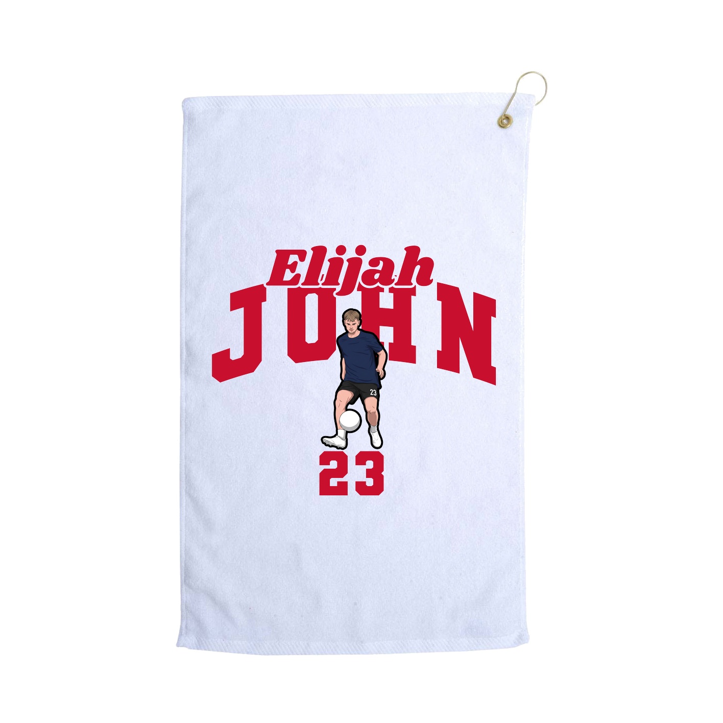 Golf Towel — Signature Arch in White