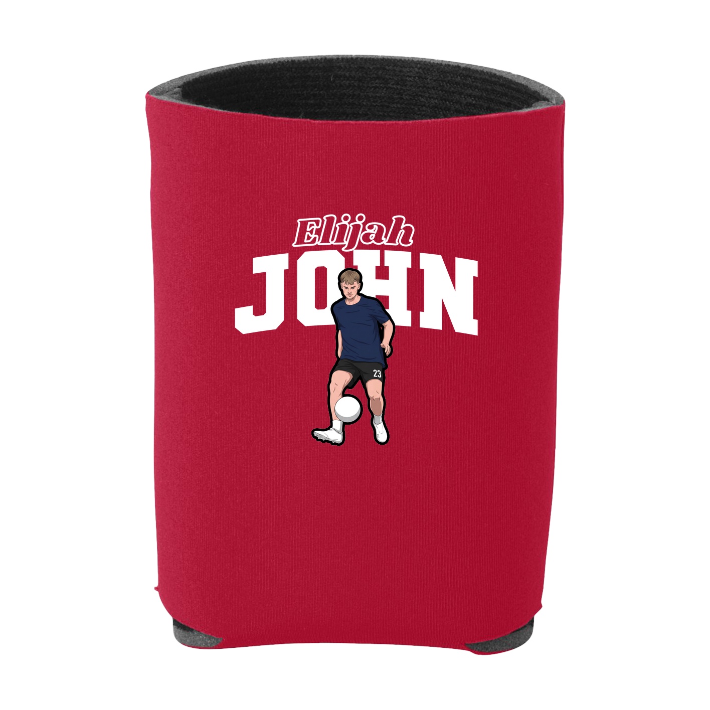 Can Holder — Name Arch in Red