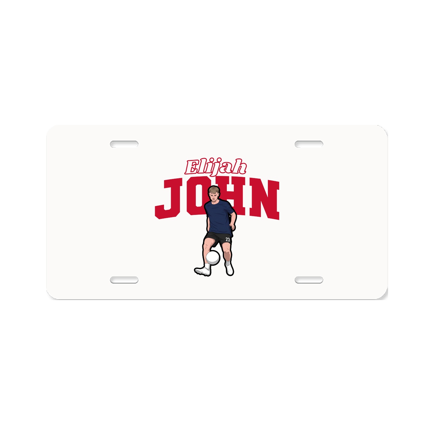 License Plate — Name Arch in Classic