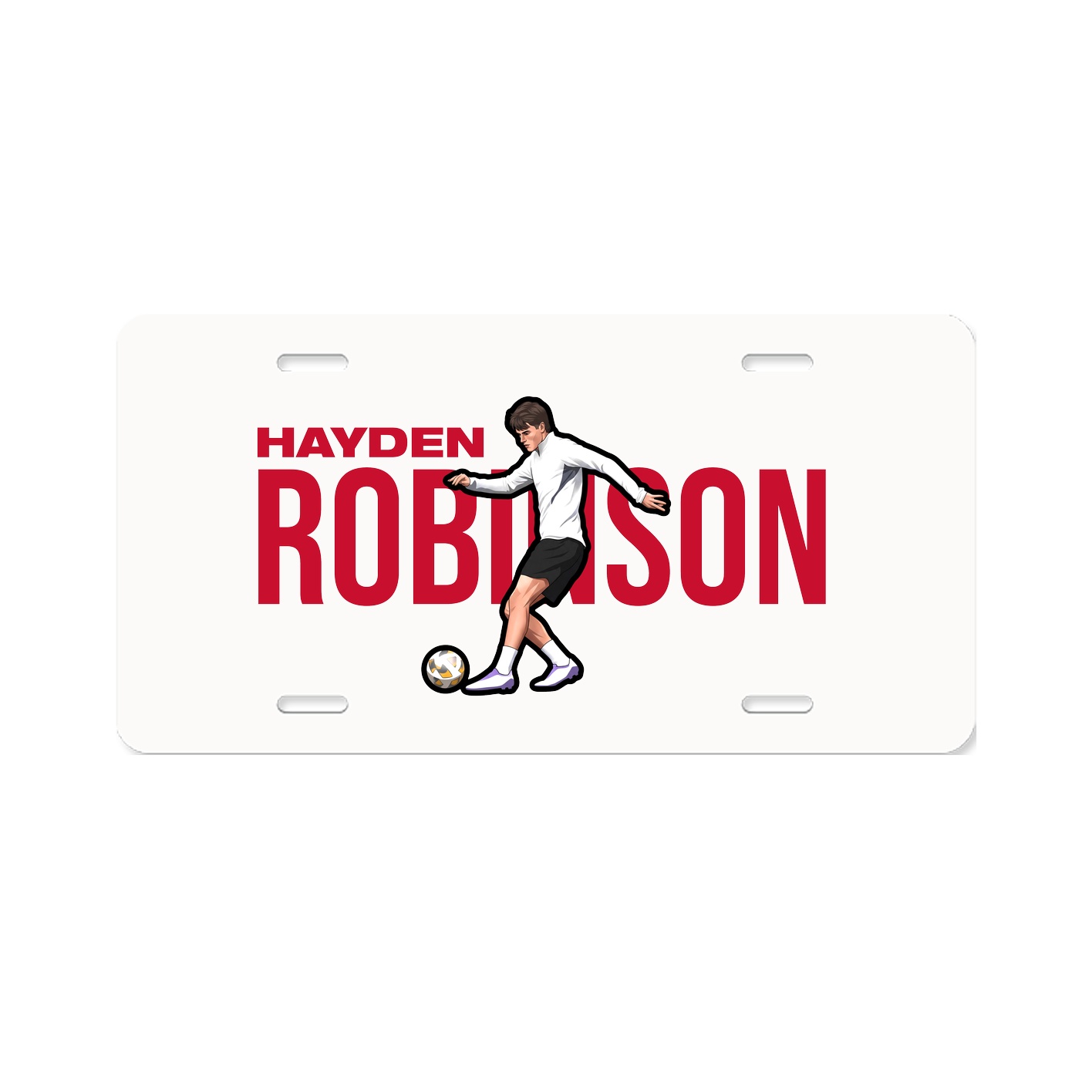 License Plate — Player Name in Classic