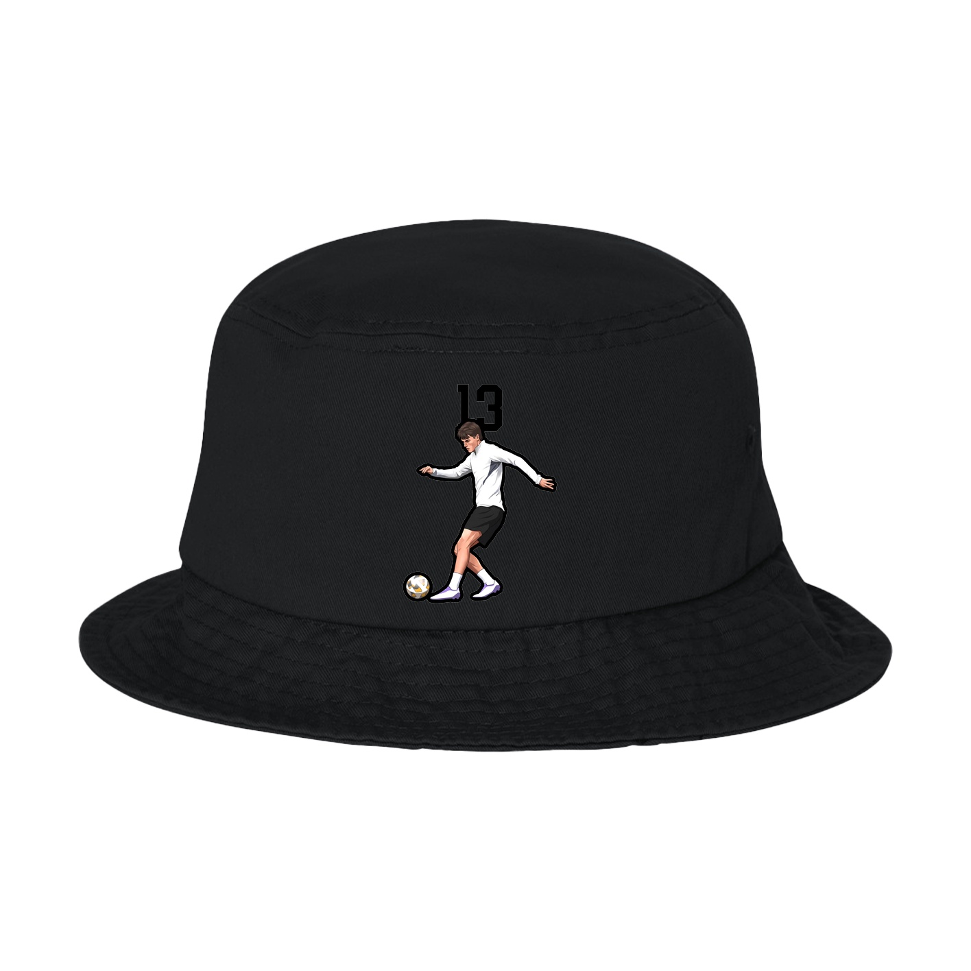 Bucket Cap — Number Top in Black