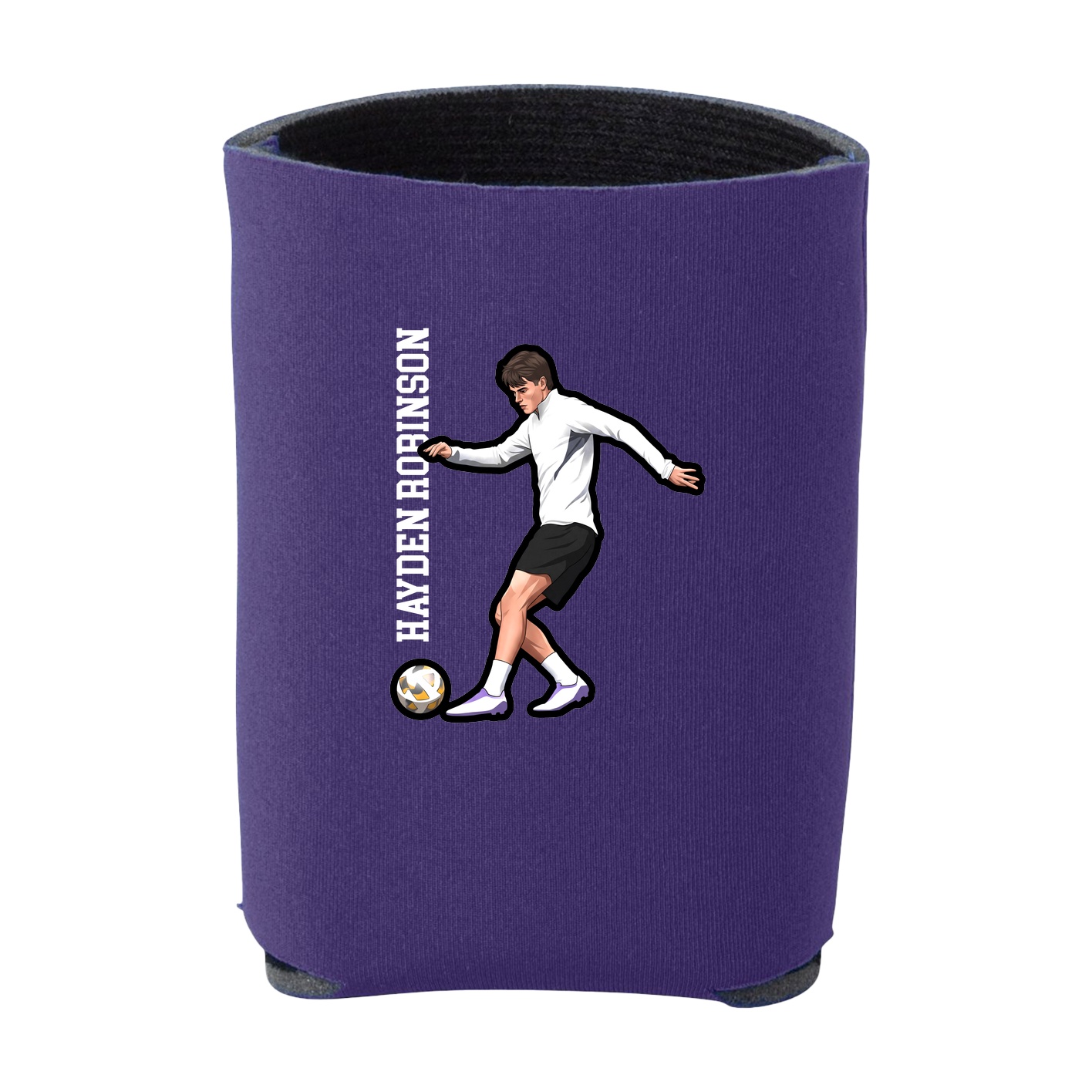 Can Holder — Name Vertical in Purple