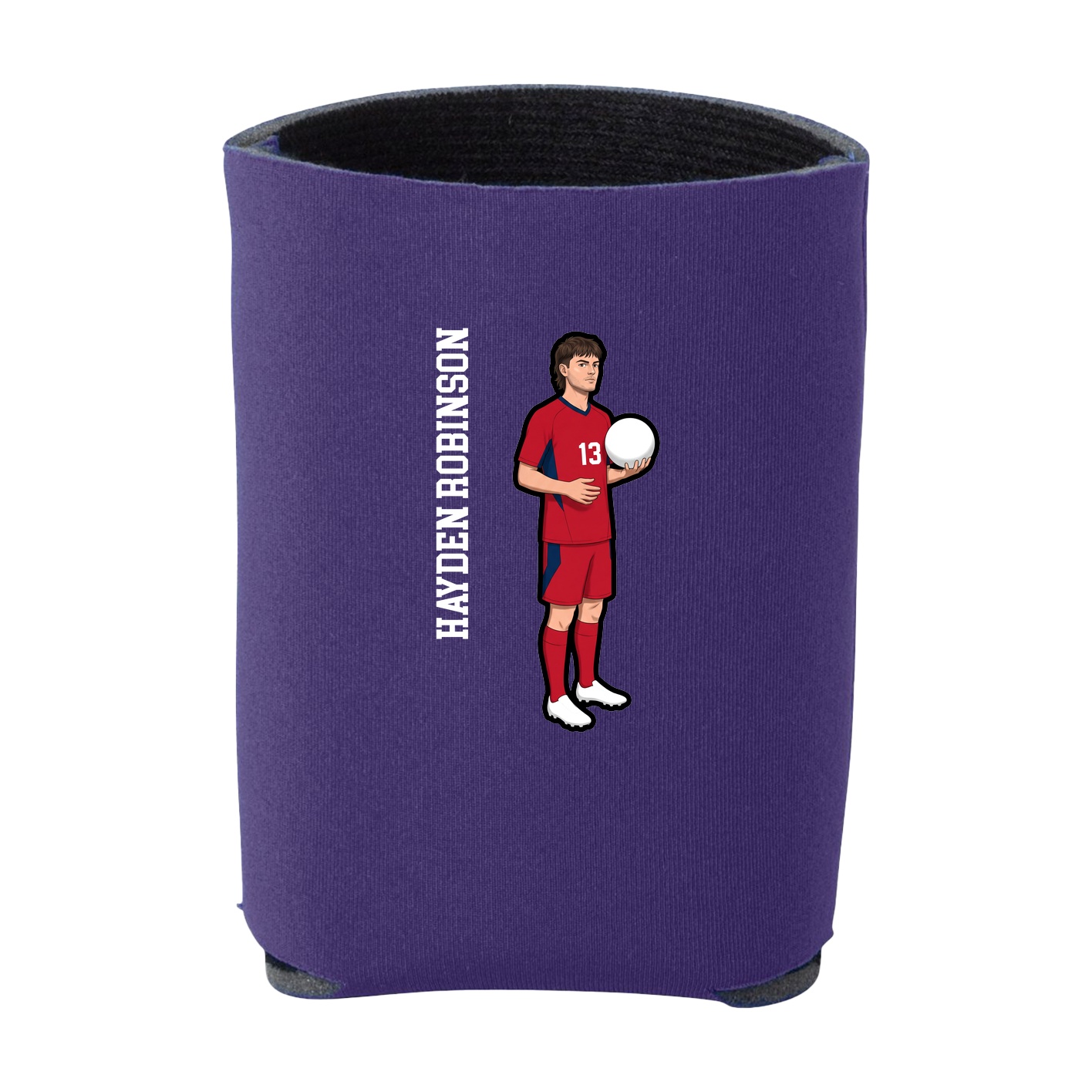 Can Holder — Name Vertical in Purple