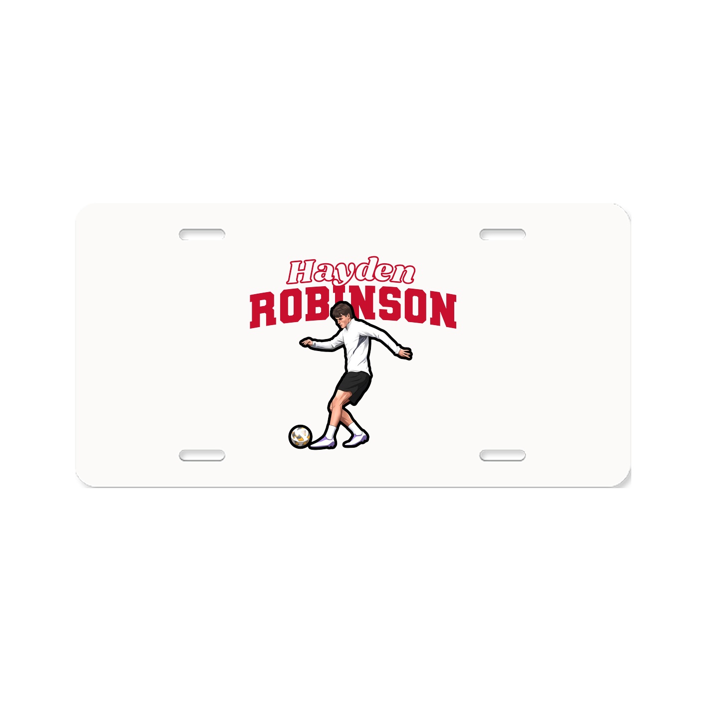License Plate — Name Arch in Classic