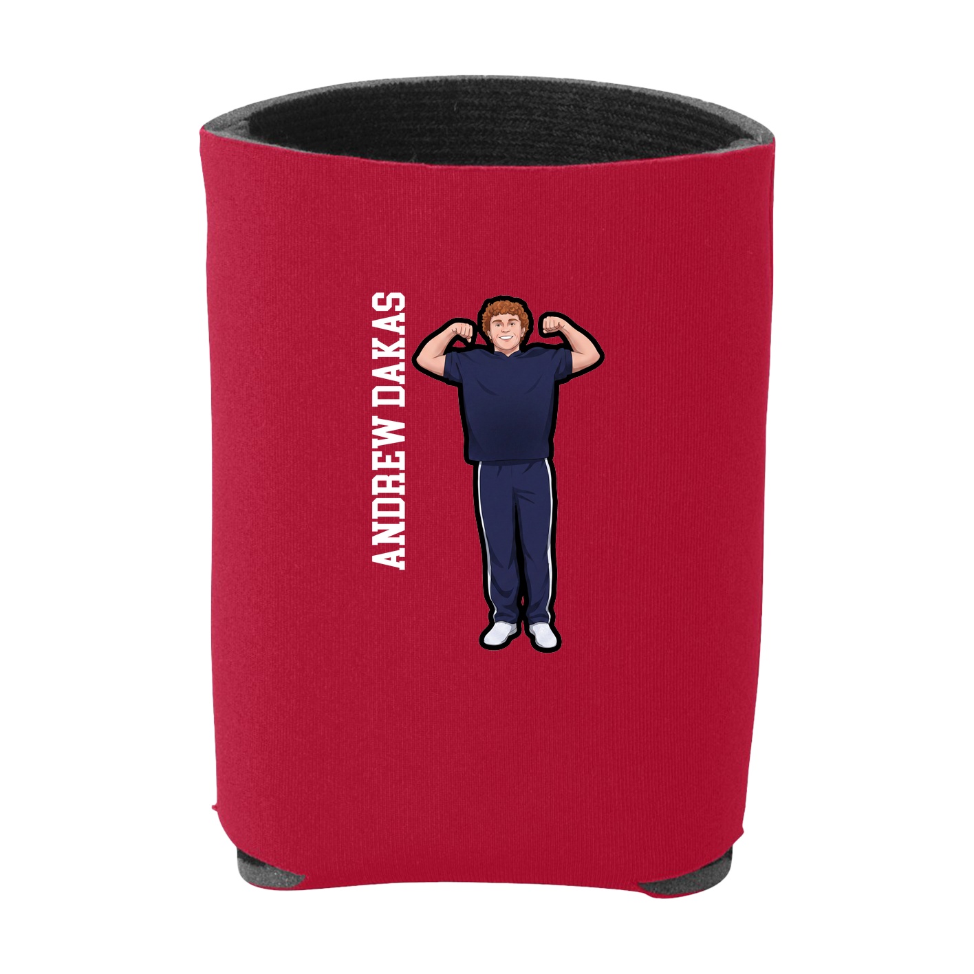 Can Holder — Name Vertical in Red
