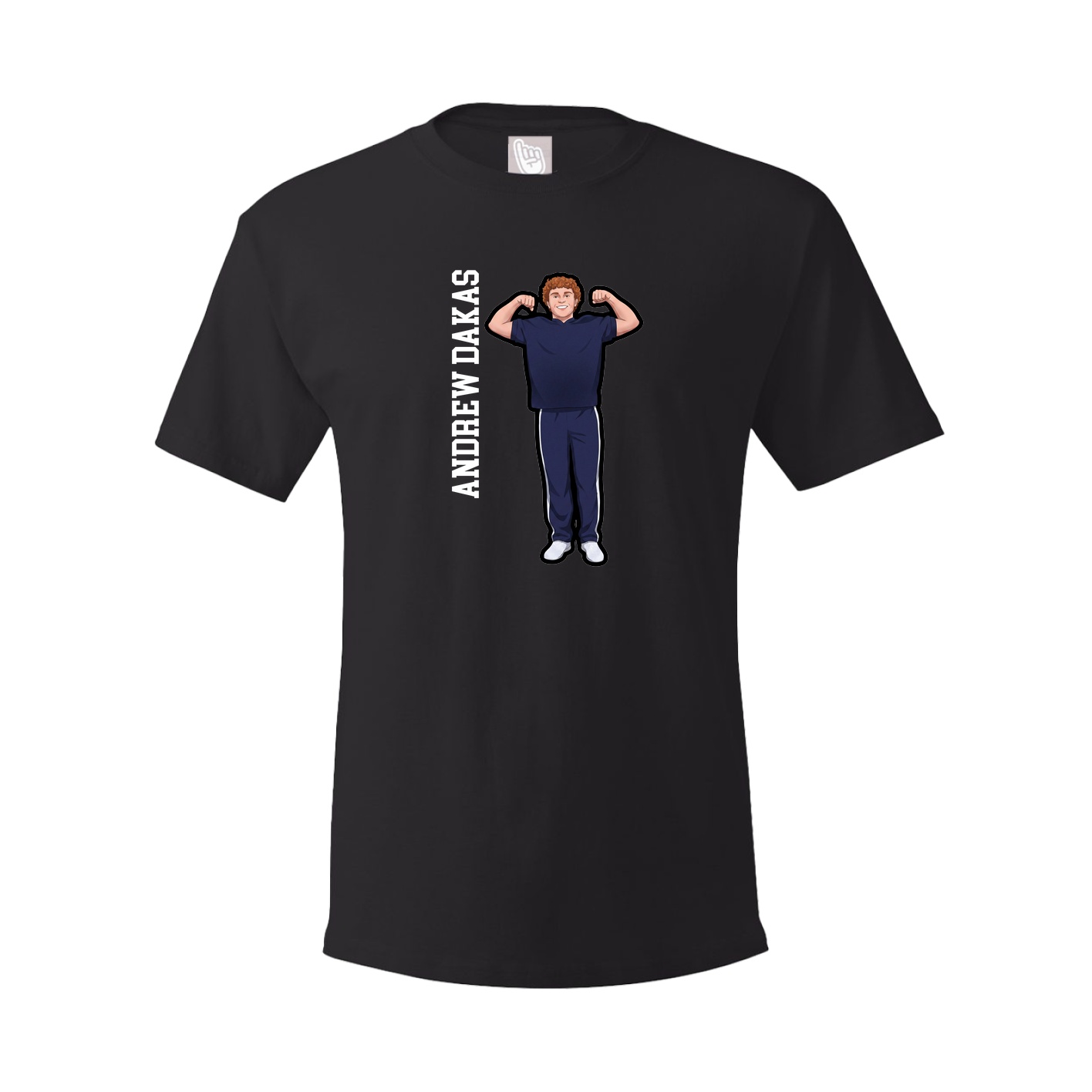 Tee — Name Vertical in Black